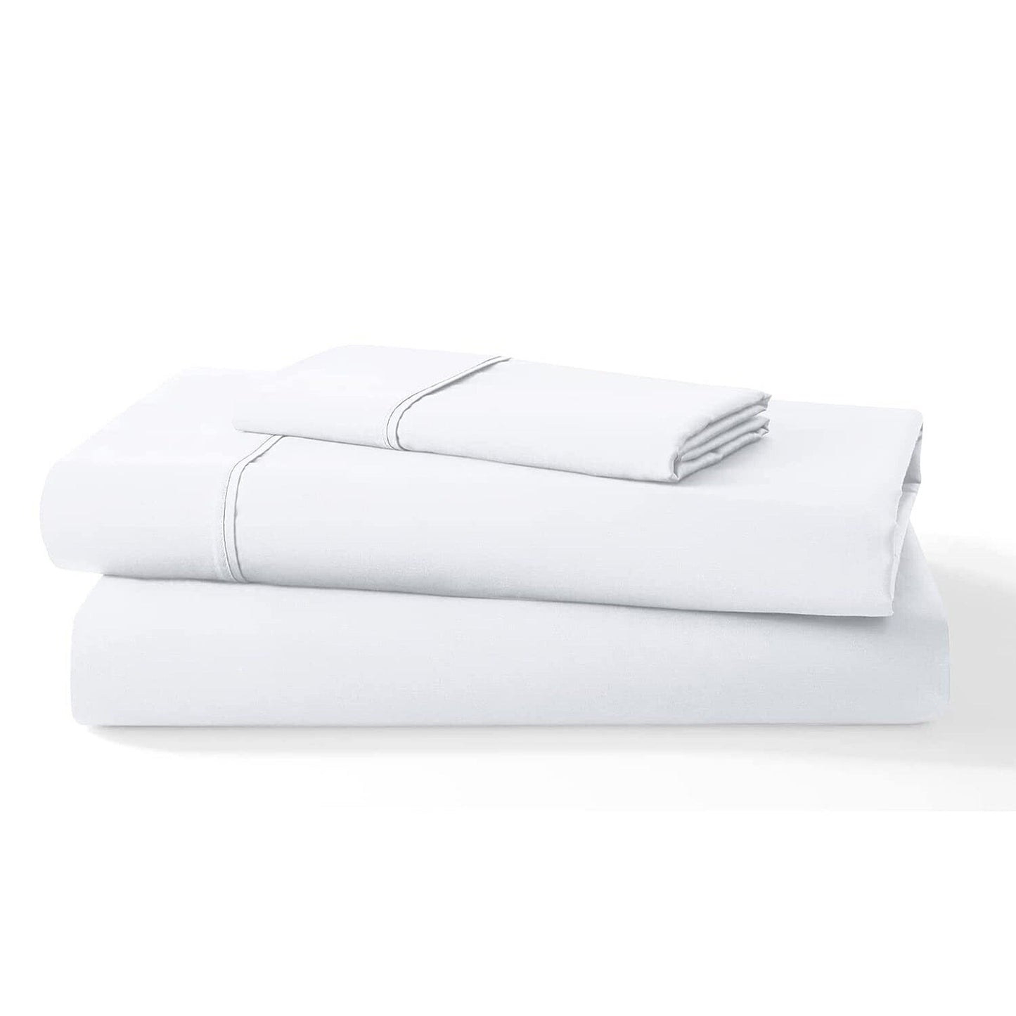 White All Size Sheet Set Egyptian Cotton Percale