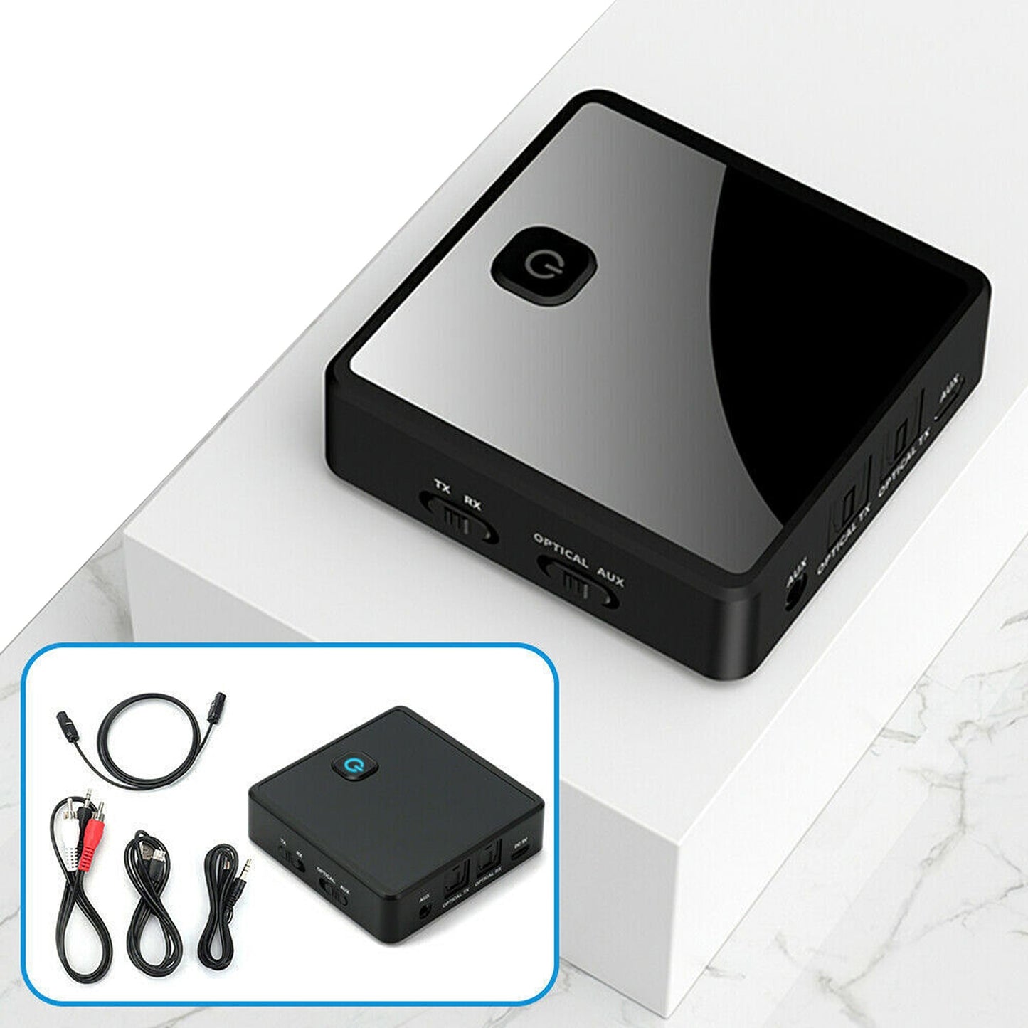 HIFI Bluetooth 5.0 Audio Transmitter and Receiver with aptX HD Low Latency