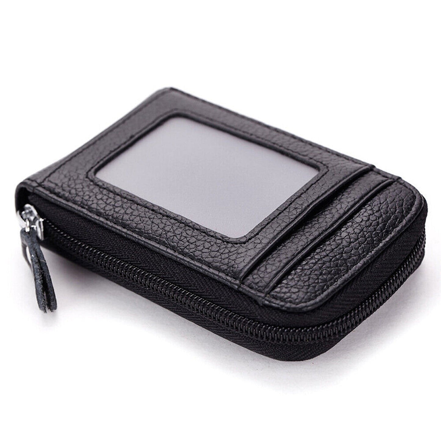 RFID Blocking Anti-theft Credit Card Holder with Leather Wallet