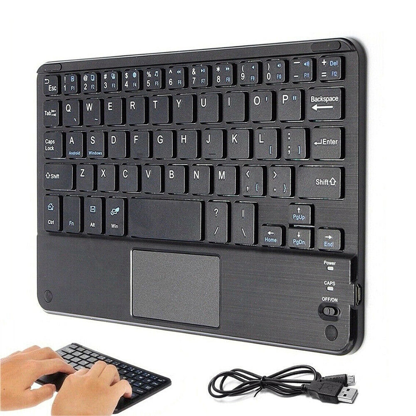 Mini Wireless Bluetooth Keyboard with Touchpad for Laptop Tablet and Phone