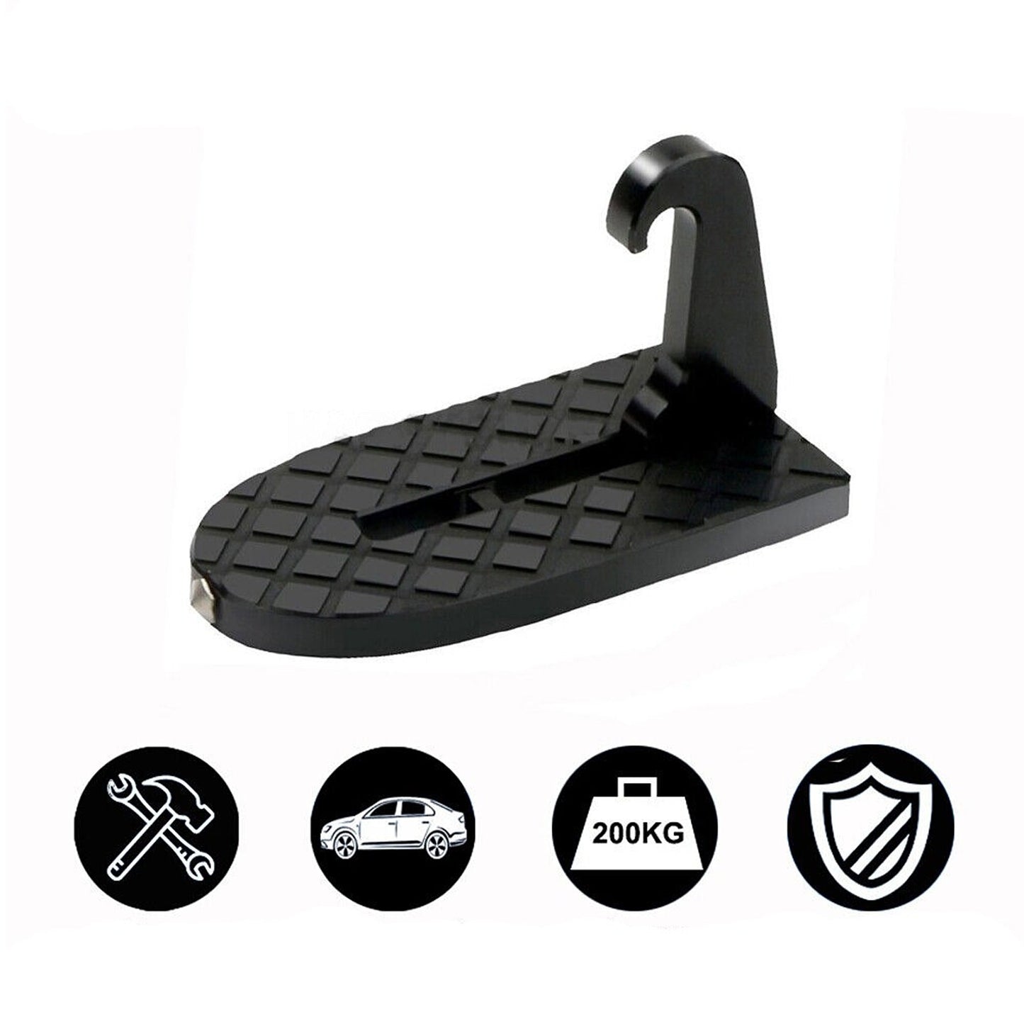 2pcs Portable Foldable Anti-Scratch Pads Car Door Pedal Safety Step