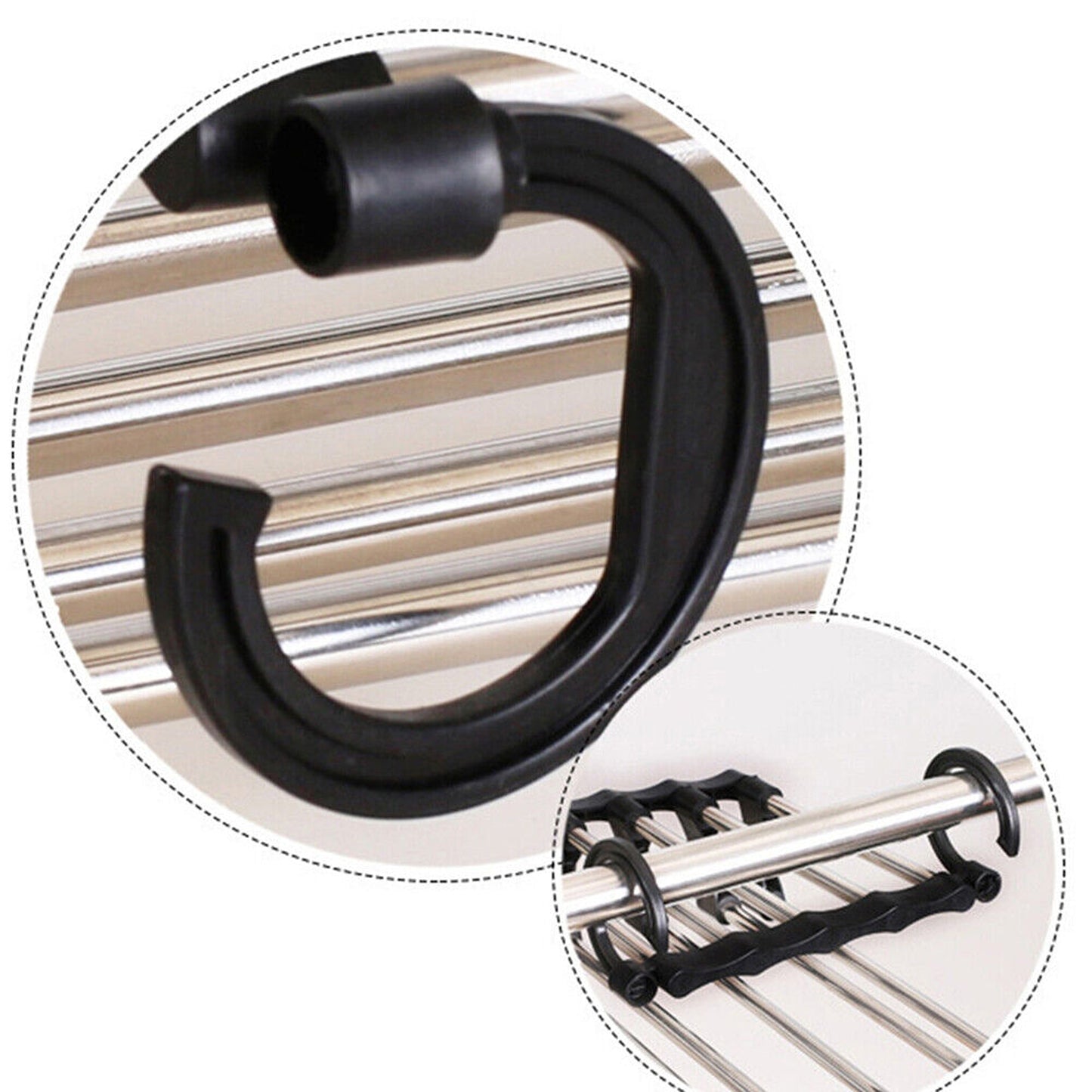 4pcs Stainless-Steel Multi-functional Pants Rack Magic Wardrobe Hanger