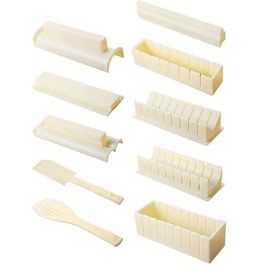 Kitchen DIY Sushi Making Kit for Beginners Rice Roller Mold Set
