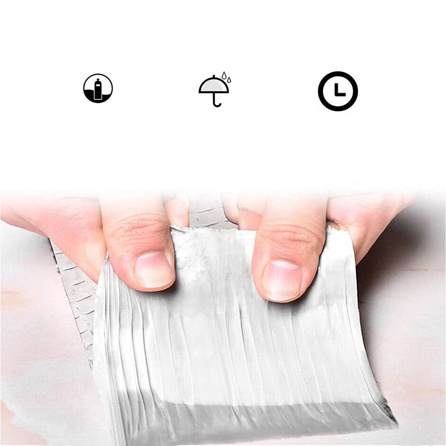 Roof Repair Waterproof Tape Butyl Rubber Aluminium Foil 100mm 5m