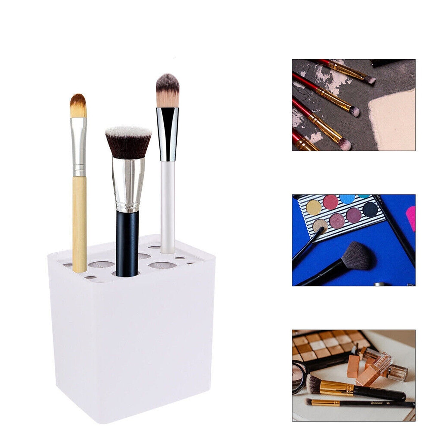 Makeup Organizer for Brushes and Lipsticks Plastic Cosmetic Display Case