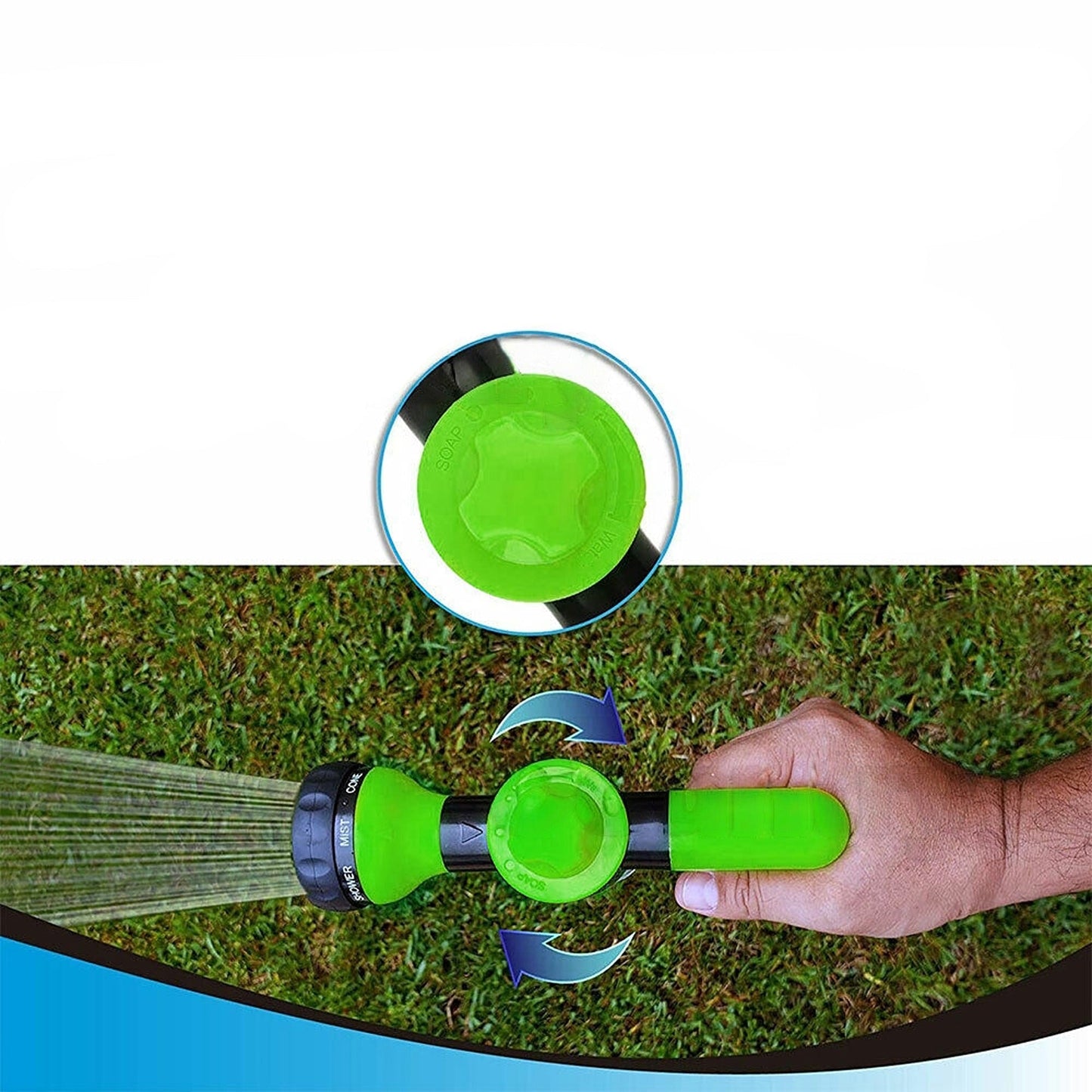 Car Wash High-Pressure Sprayer Nozzle Hose Gun with Water Foam Soap