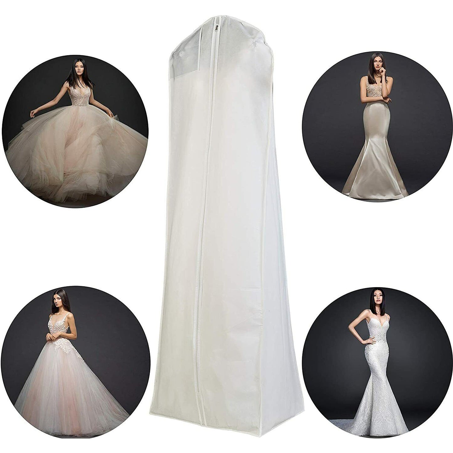 Garment Wedding Dress Storage Bag Clothe Coat Protector with Zipper