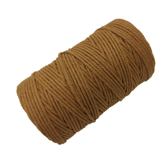 Caramel Craft Macrame Twisted Cotton Artisan Rope Weaving Wire