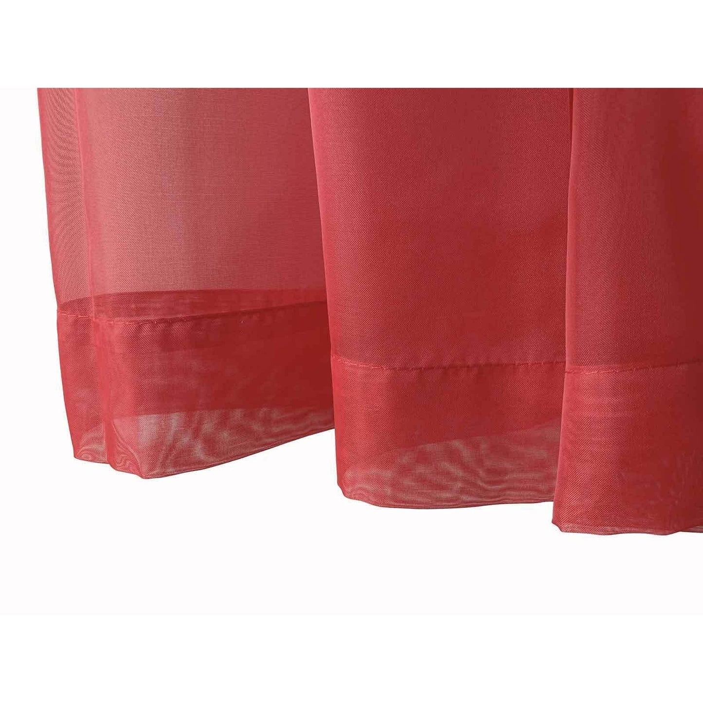 Organza Voile Sheer Curtain with Rod Pocket for Window Draping