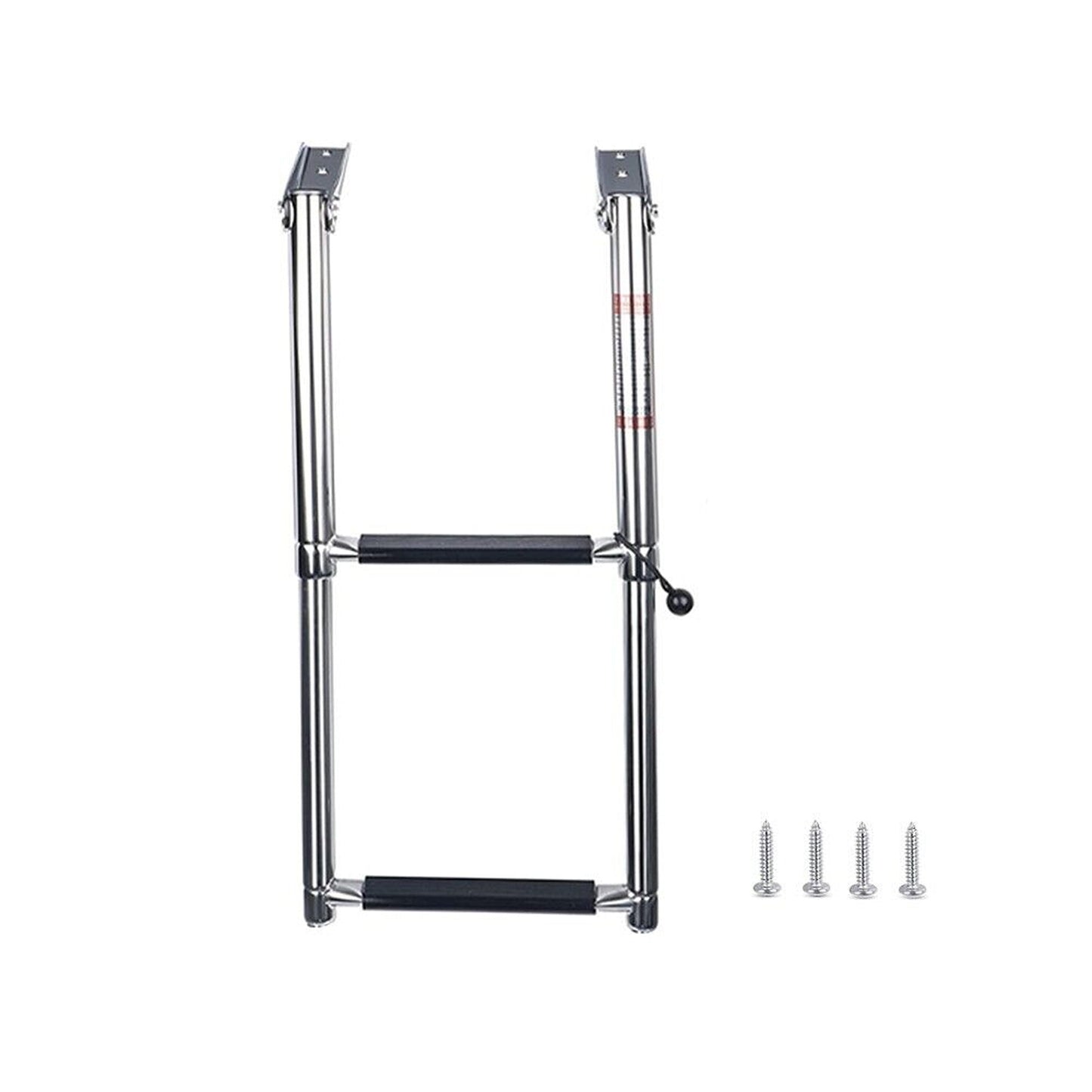 Telescoping Boat Ladder 2-Step Stainless Steel Folding Ladder for Marine Use