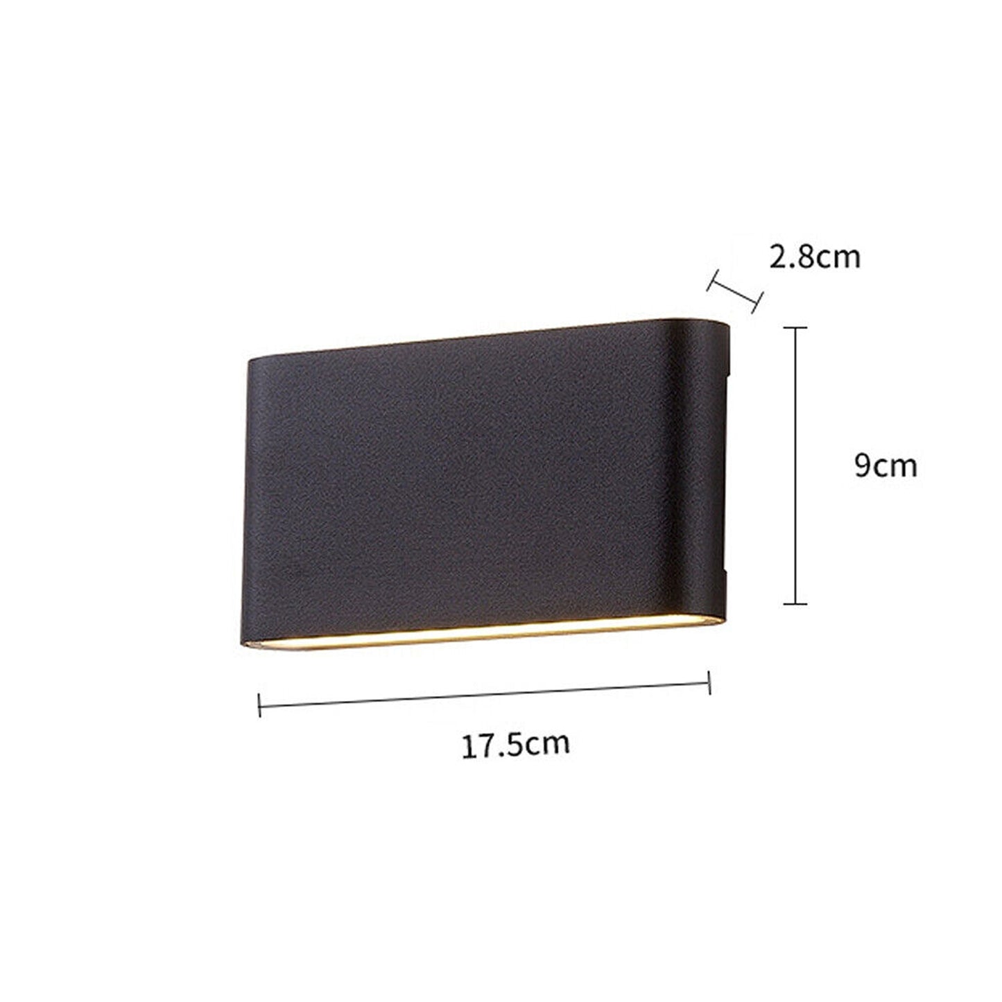 Modern Exterior LED Wall Light Waterproof Up Down Outdoor Lamp