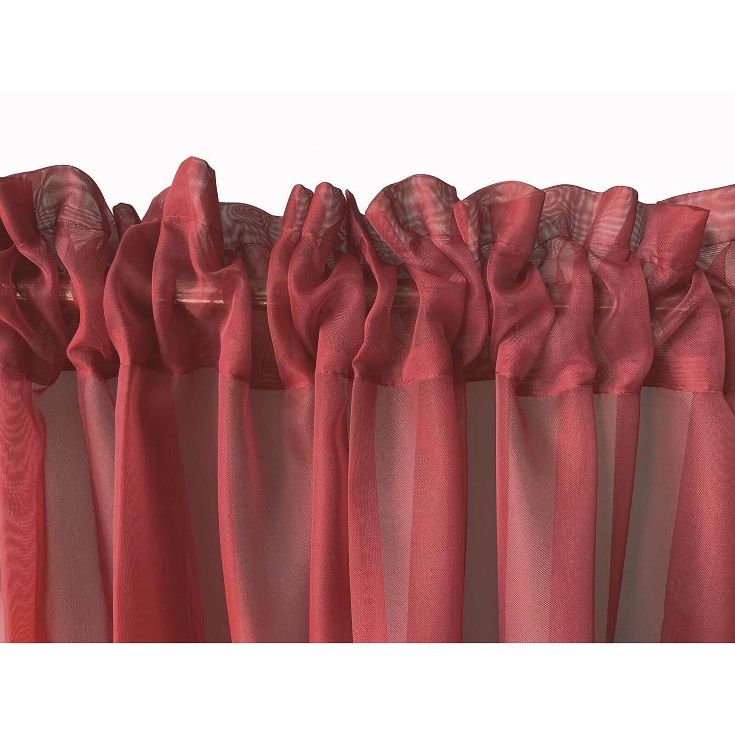 Organza Voile Sheer Curtain with Rod Pocket for Window Draping