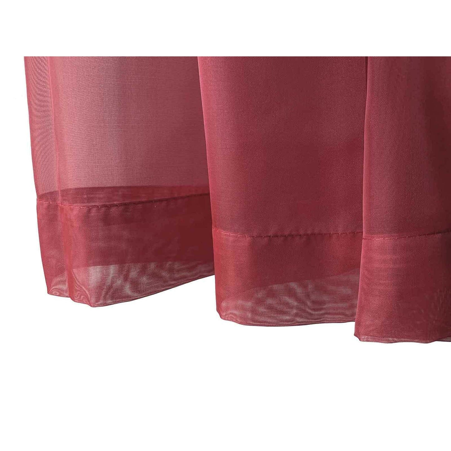 Organza Voile Sheer Curtain with Rod Pocket for Window Draping