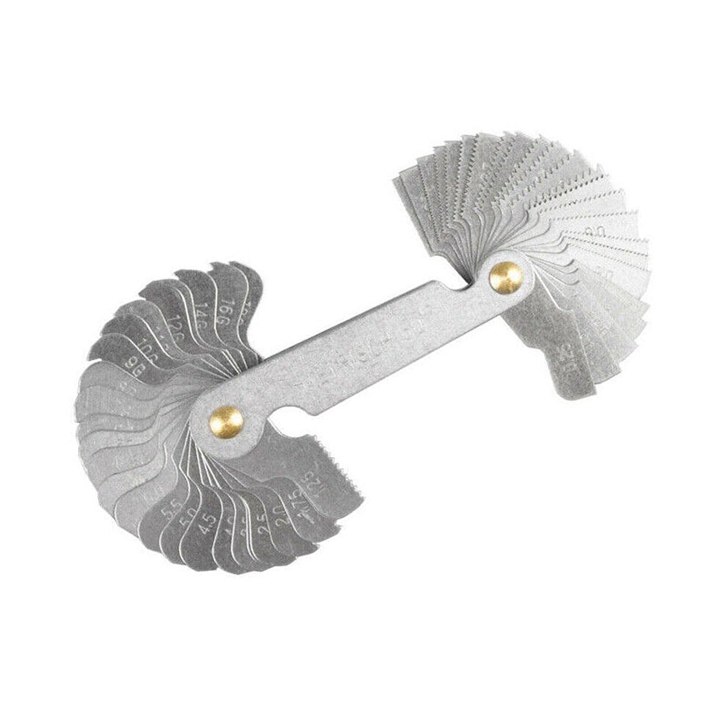 Thread Pitch Measurement Screw Gauge with 52 Blades Metric and Whitworth
