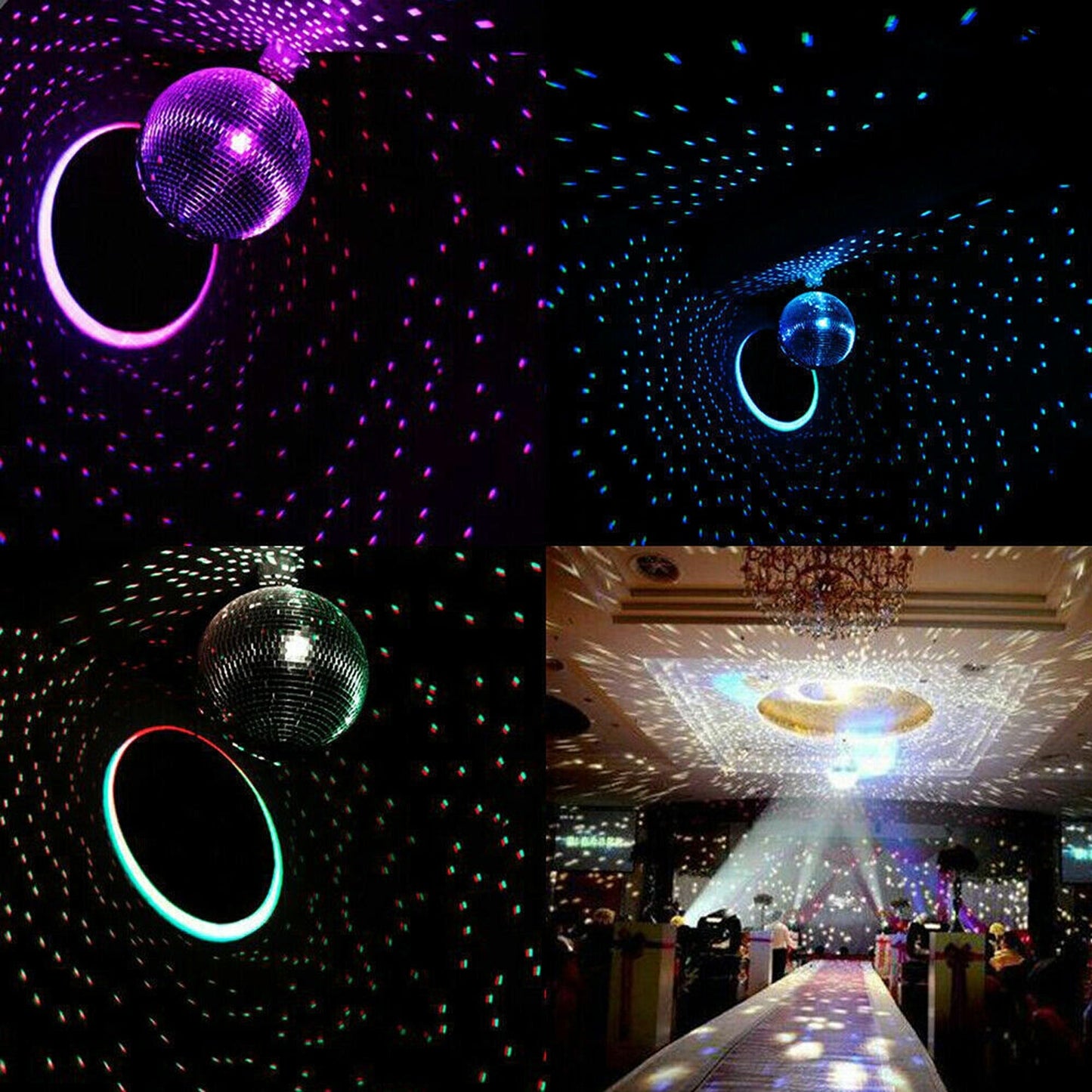 Silver Disco Mirror Ball for Dance Party and DJ Stage Lighting