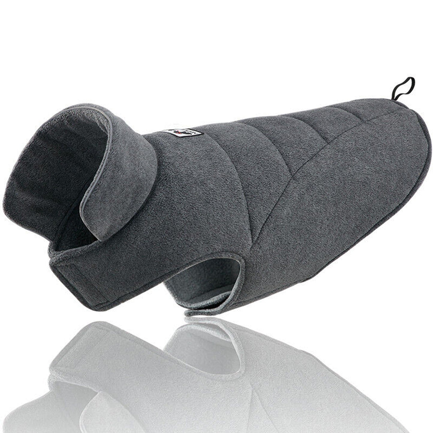 Grey Winter Fleece Coat for Pets Double-Sided Warm Jacket