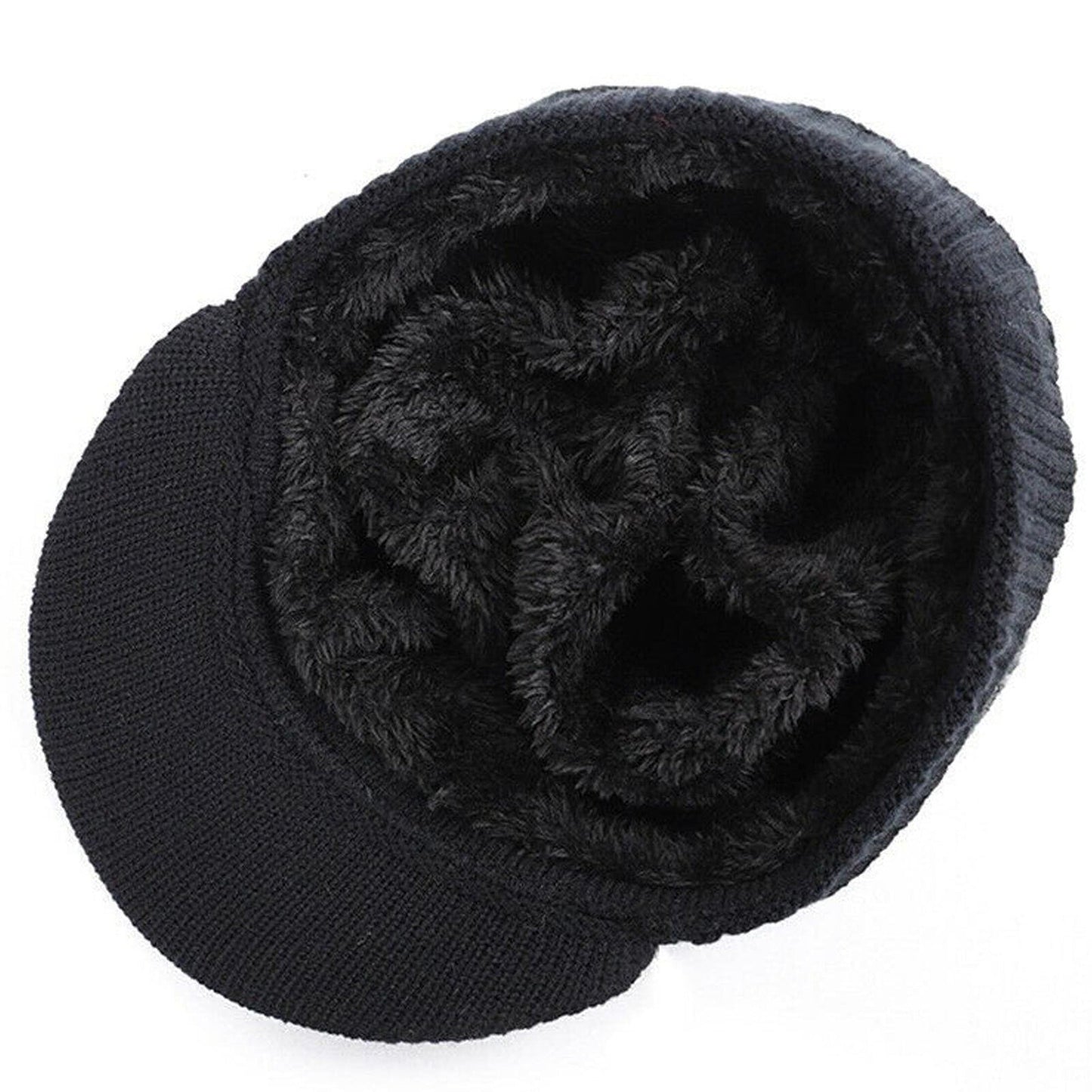 Men and Women Winter Beanie Hat and Scarf Set Fleece Warm Snow Ski Cap