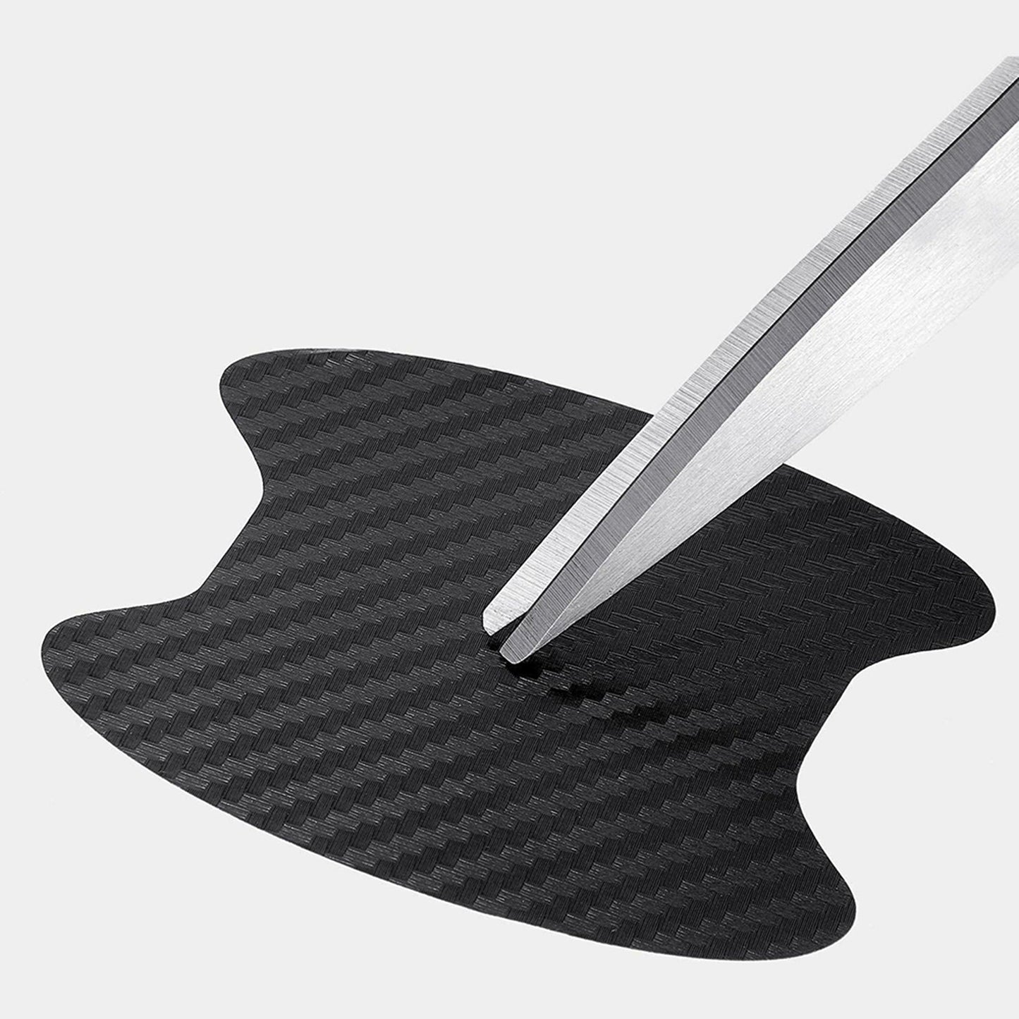 8pcs 3D Carbon Fiber Car Door Handle Scratch Protector Stickers