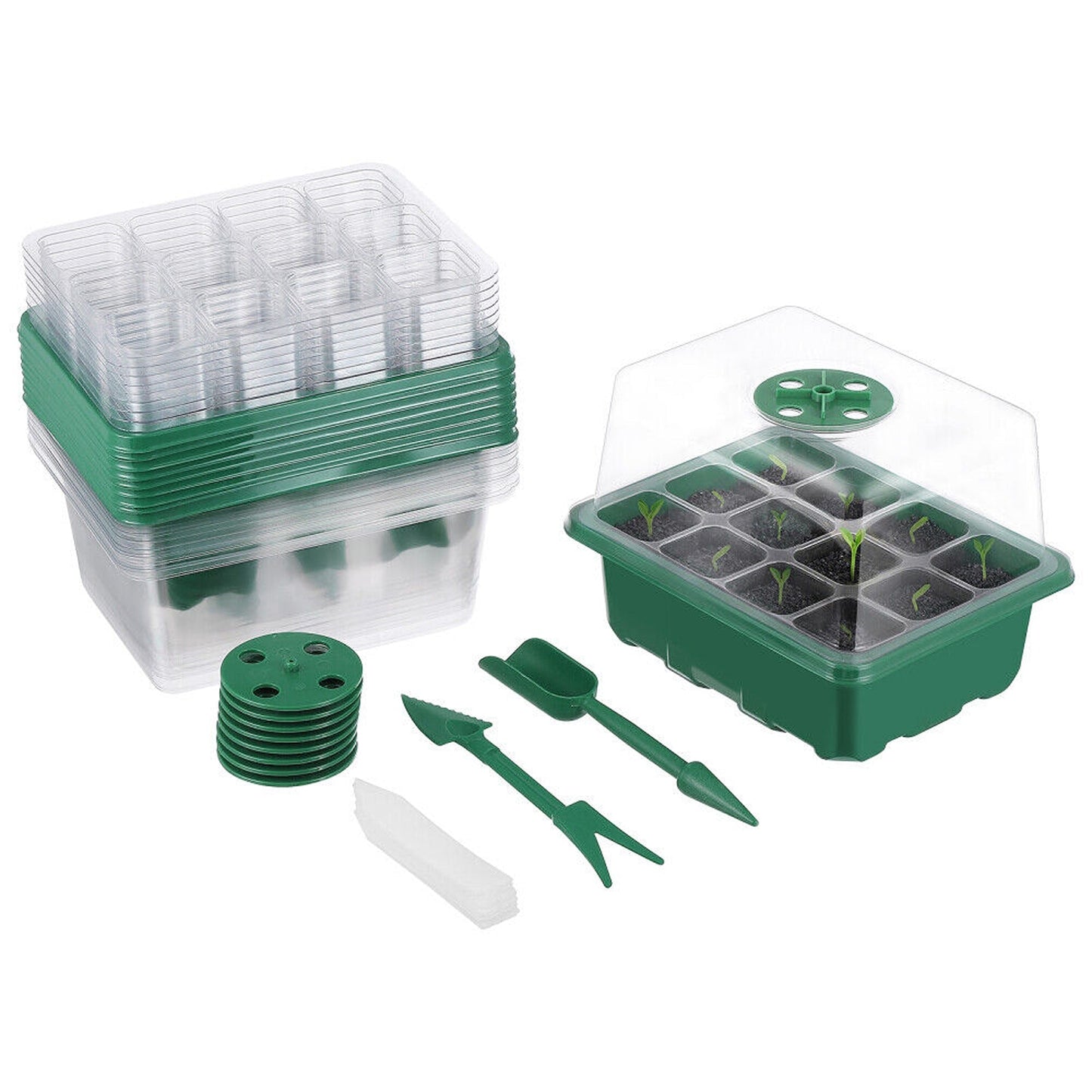 10pcs Planting Starter Kit Multi-Hole Seedling Box