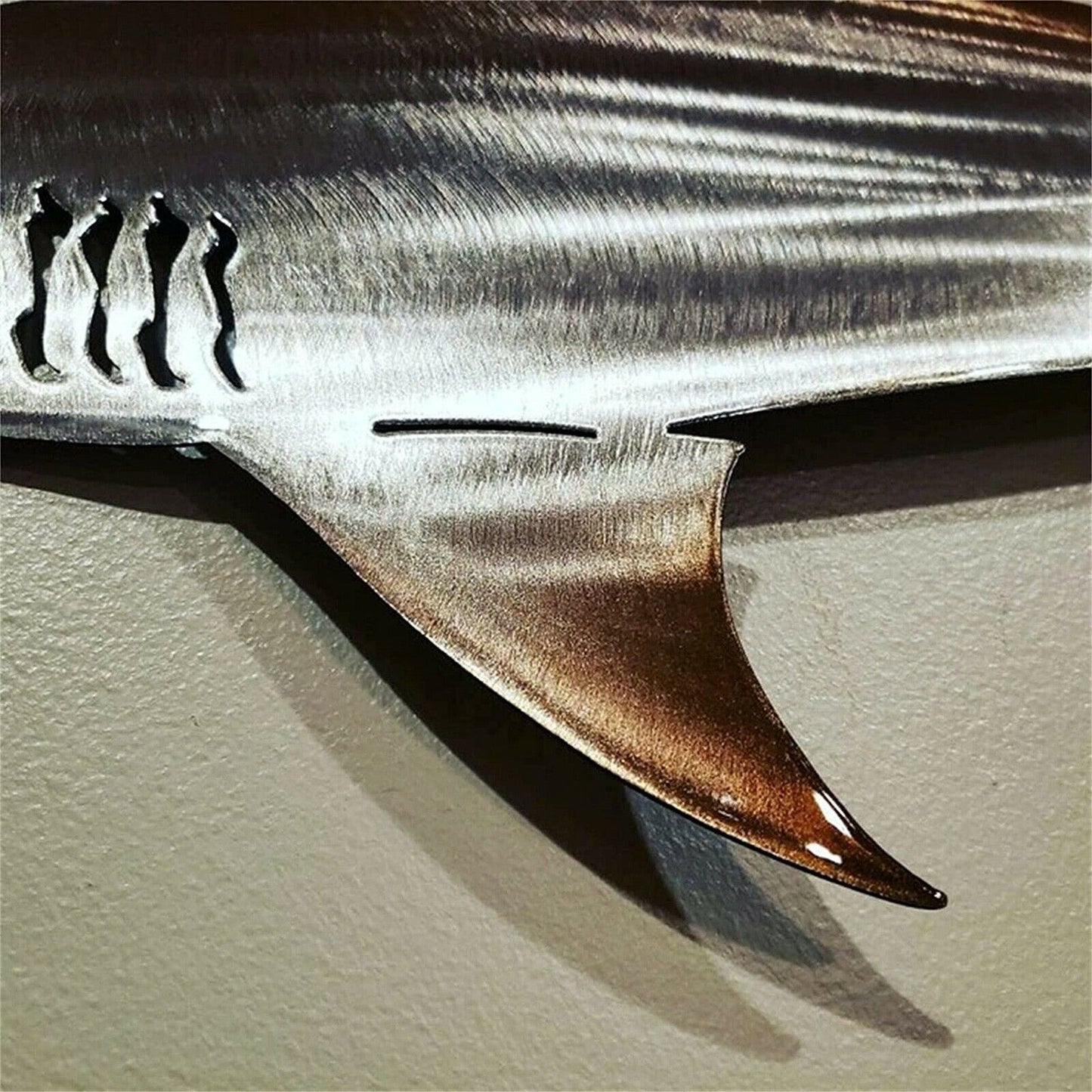 Ocean Fish Metal Wall Art Shark Decor for Patio Pool