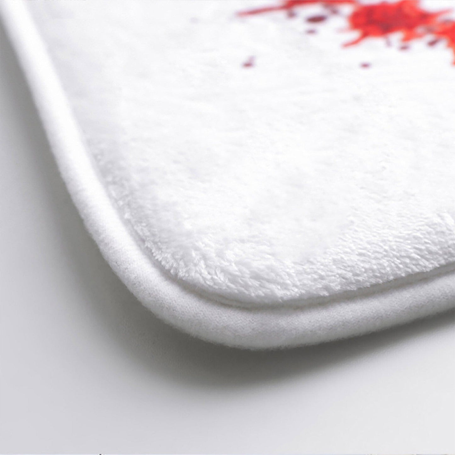 Halloween Horror Bath Mat with Bloody Footprints Color Changing Non-Slip