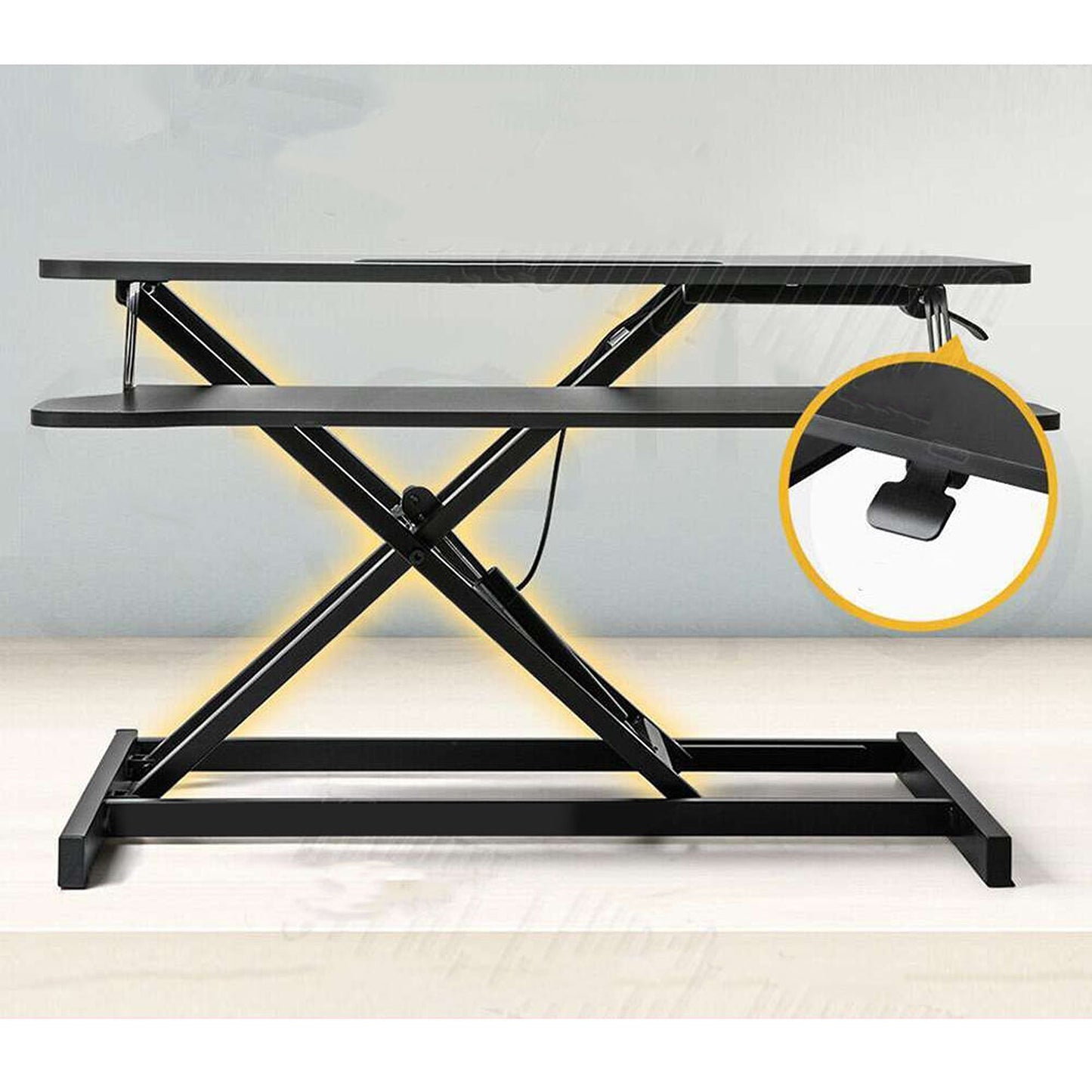 Adjustable Stand Up Desk Laptop Riser Convertible Sit Stand Workstation