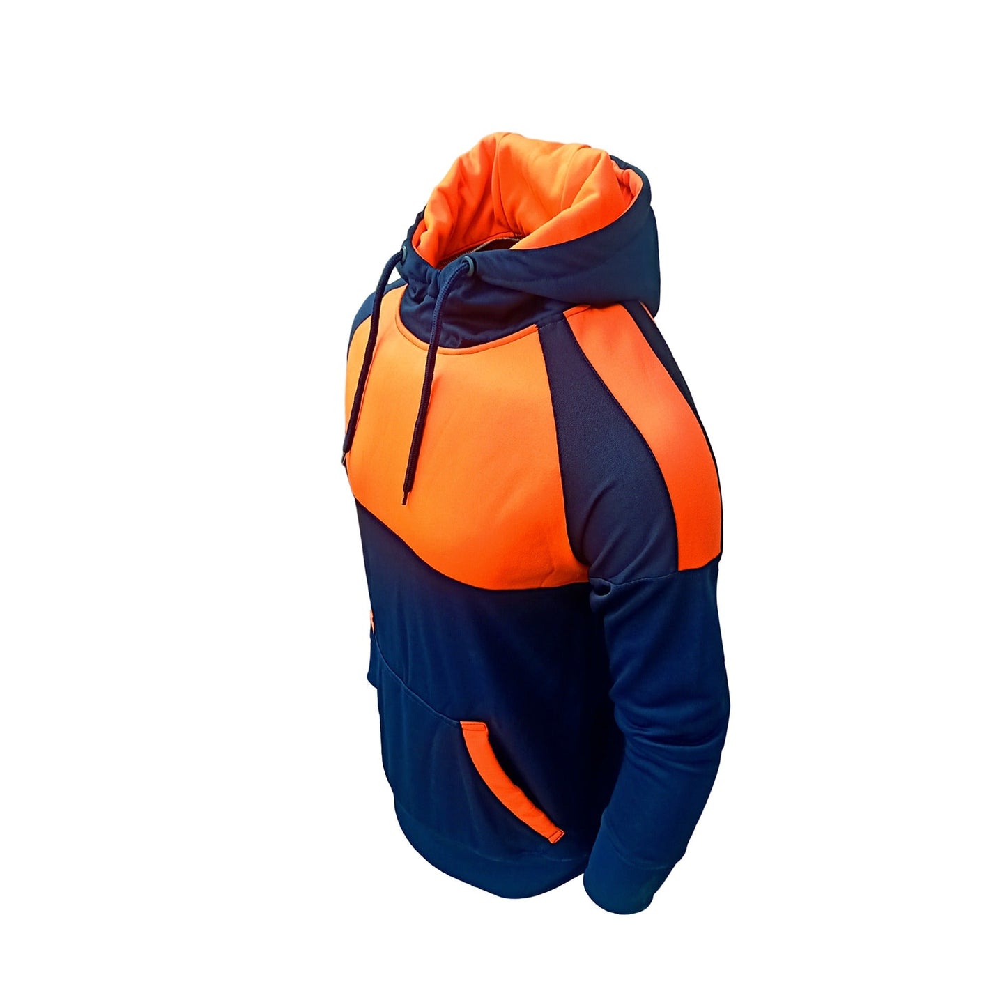 Orange Reflective Sports Workwear Men Hoodie Jacket