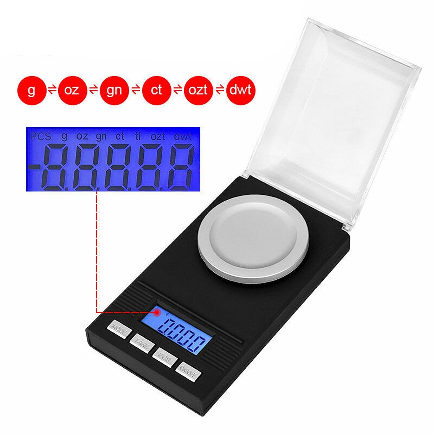 Mini Digital Jewelry Scales for Gold and Diamonds