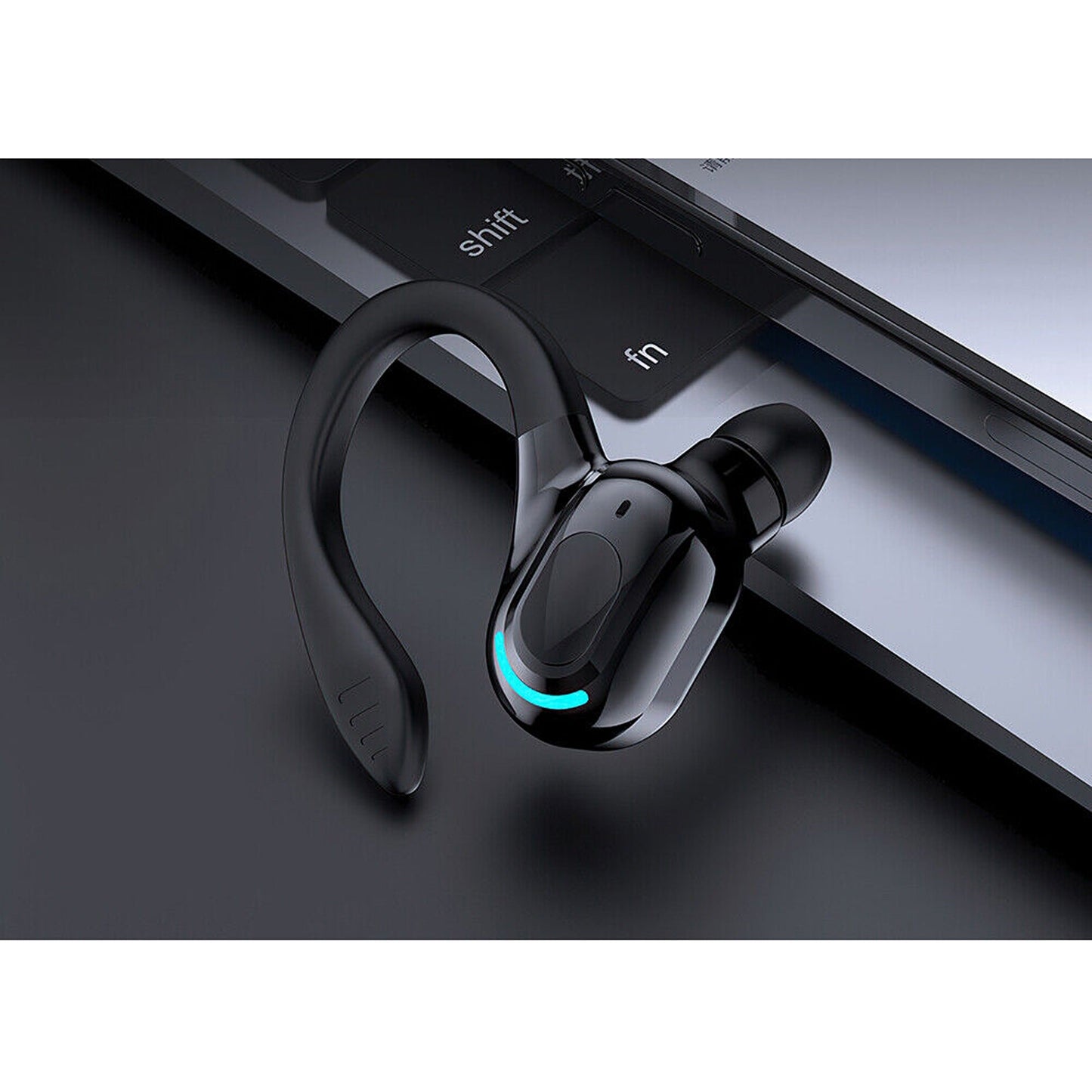 Bluetooth 5.2 Wireless Earpiece Trucker Handsfree Single Earbud Headset