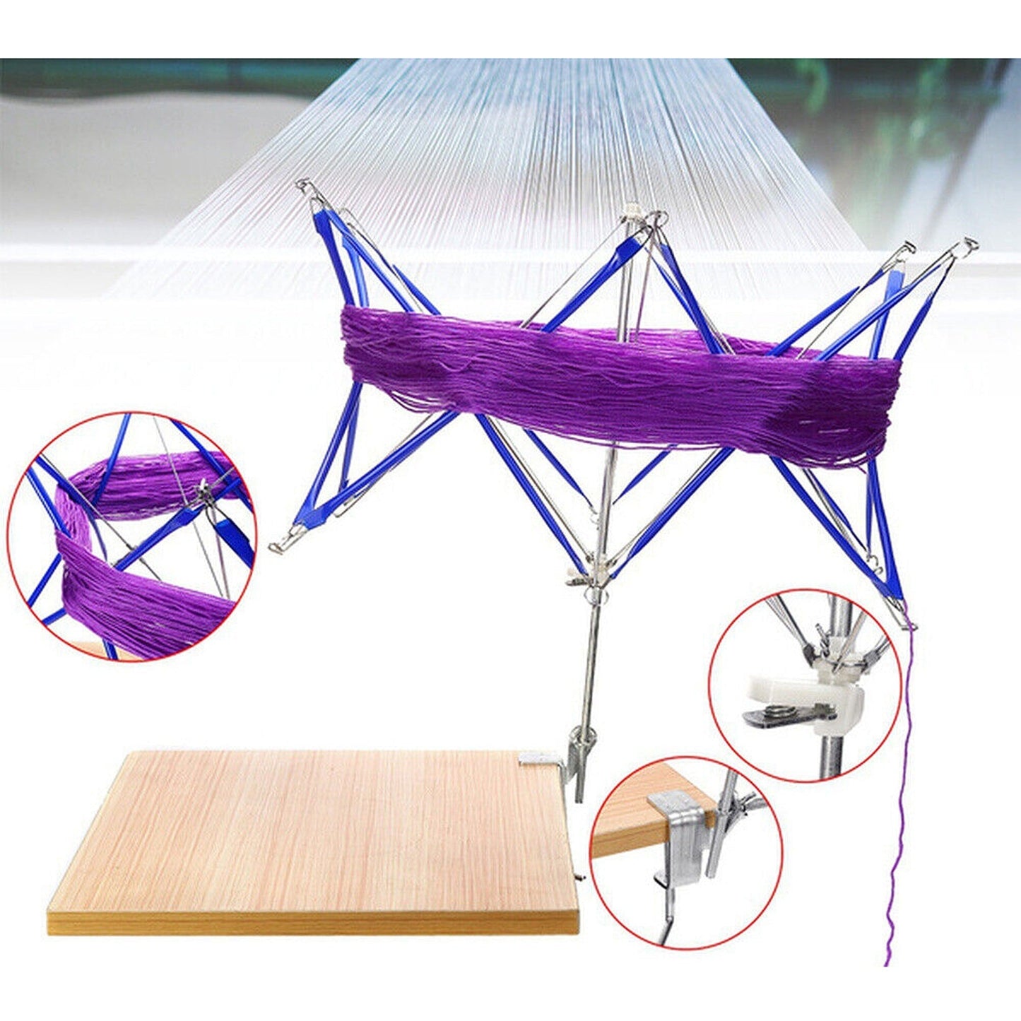Swift Wool Yarn Umbrella Winder Knitting Thread Helper