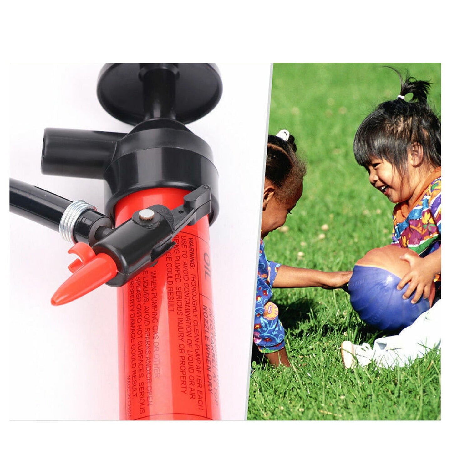 Hand-Operated Car Fuel Transfer Siphon Pump Kit for Gas and Oil
