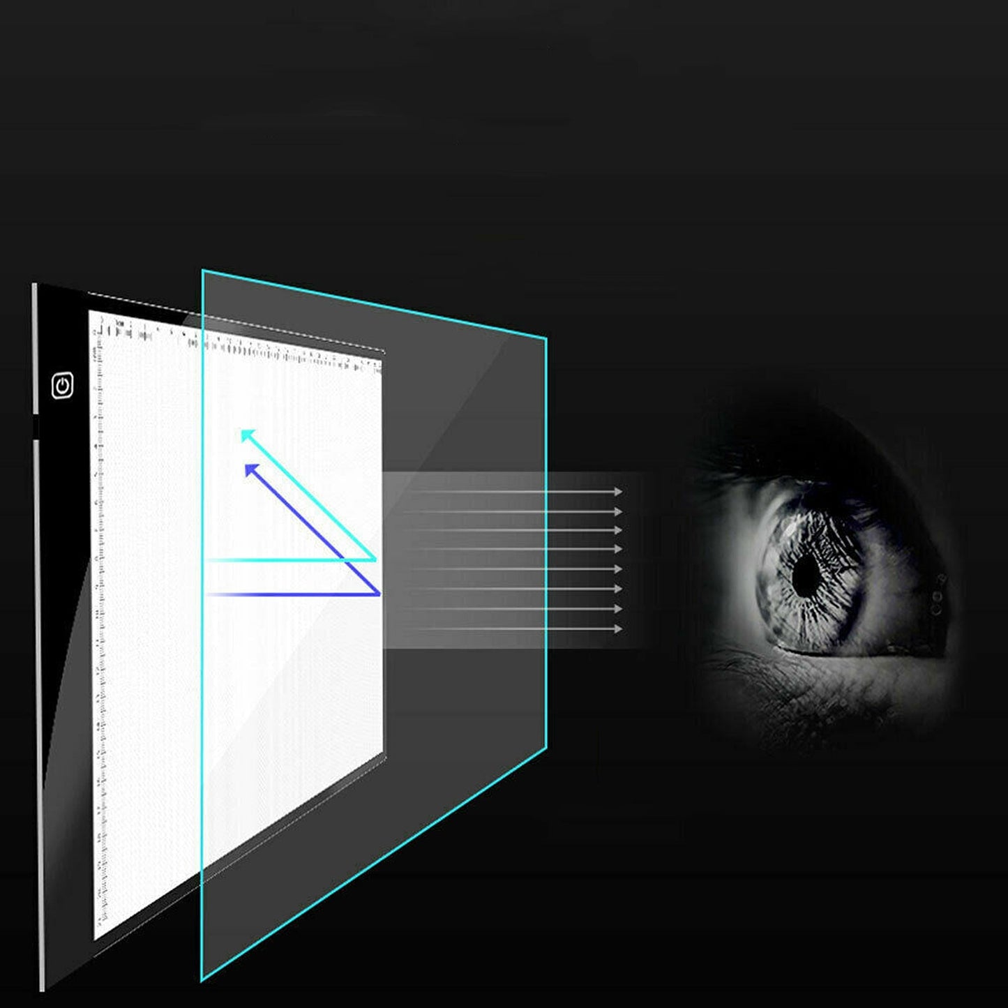 A3 LED Light Box Art Design Stencil Drawing Pad Thin Copy Pattern