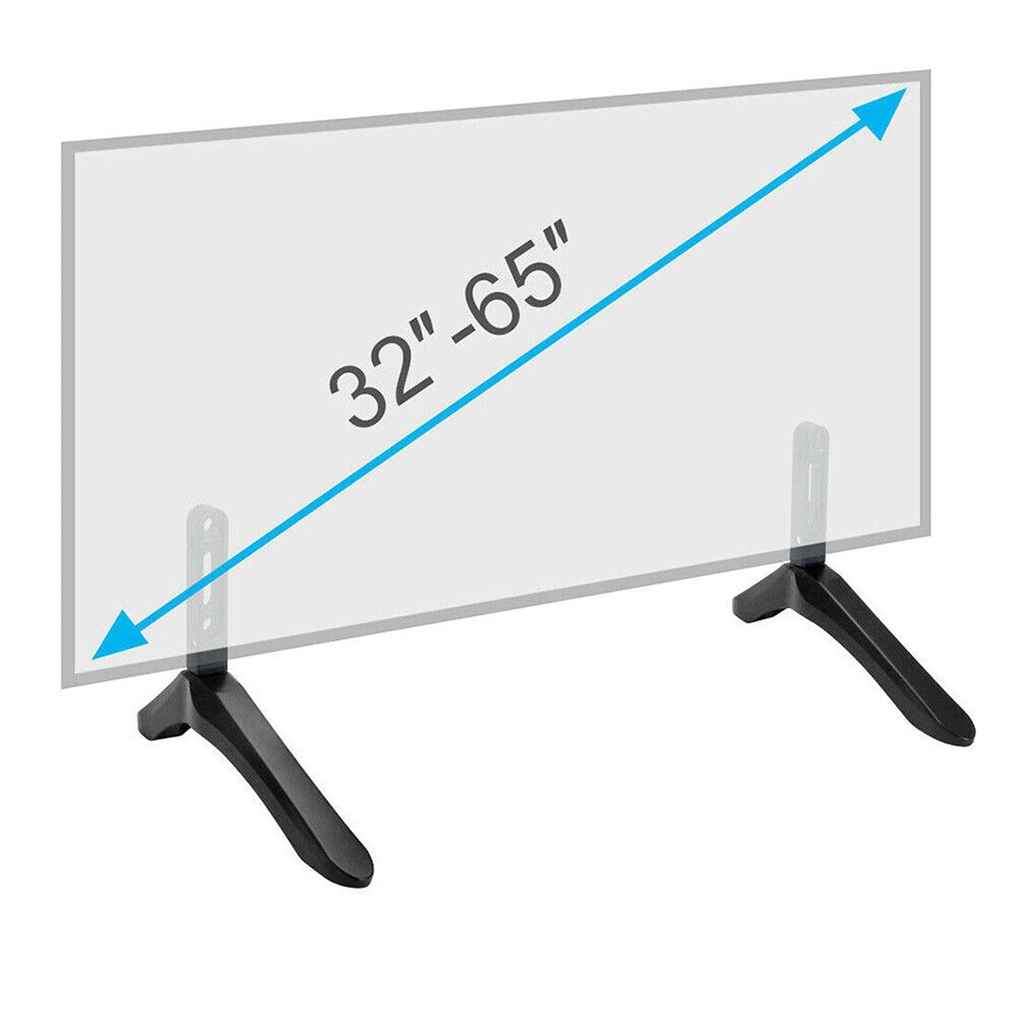 Universal Desktop TV Stand with Screws LCD Screen Pedestal