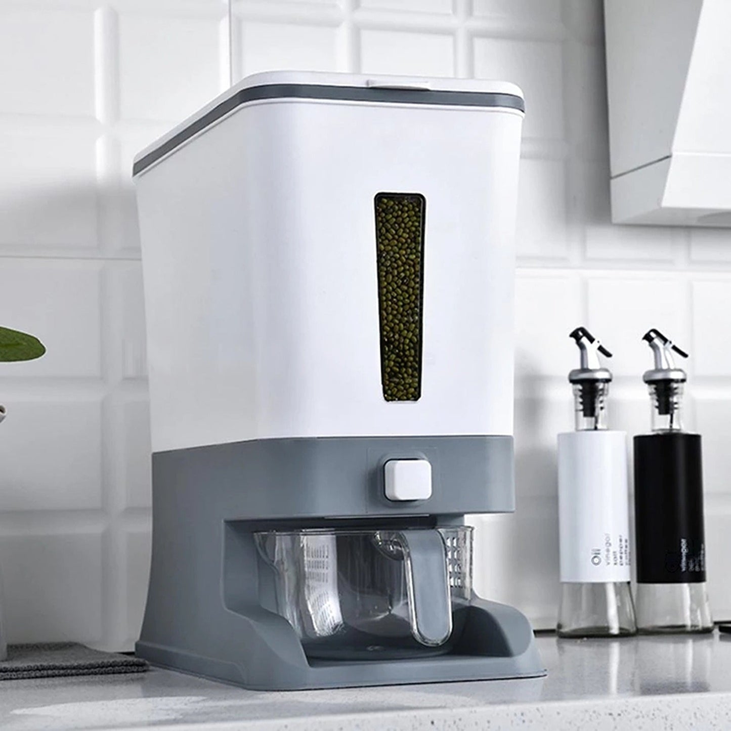 12kg Auto Grain Case Dry Food Cereal Dispenser Kitchen Storage Box