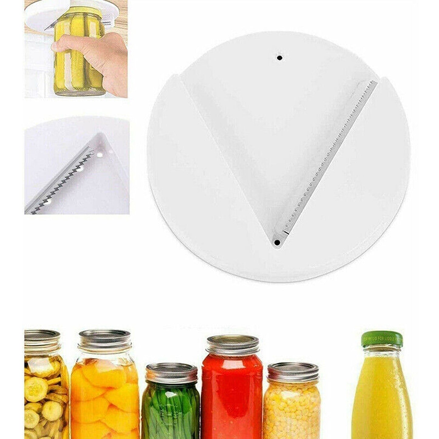 Under Cabinet Multi-Use Jar Opener and Bottle Lid Gripper for Kitchens