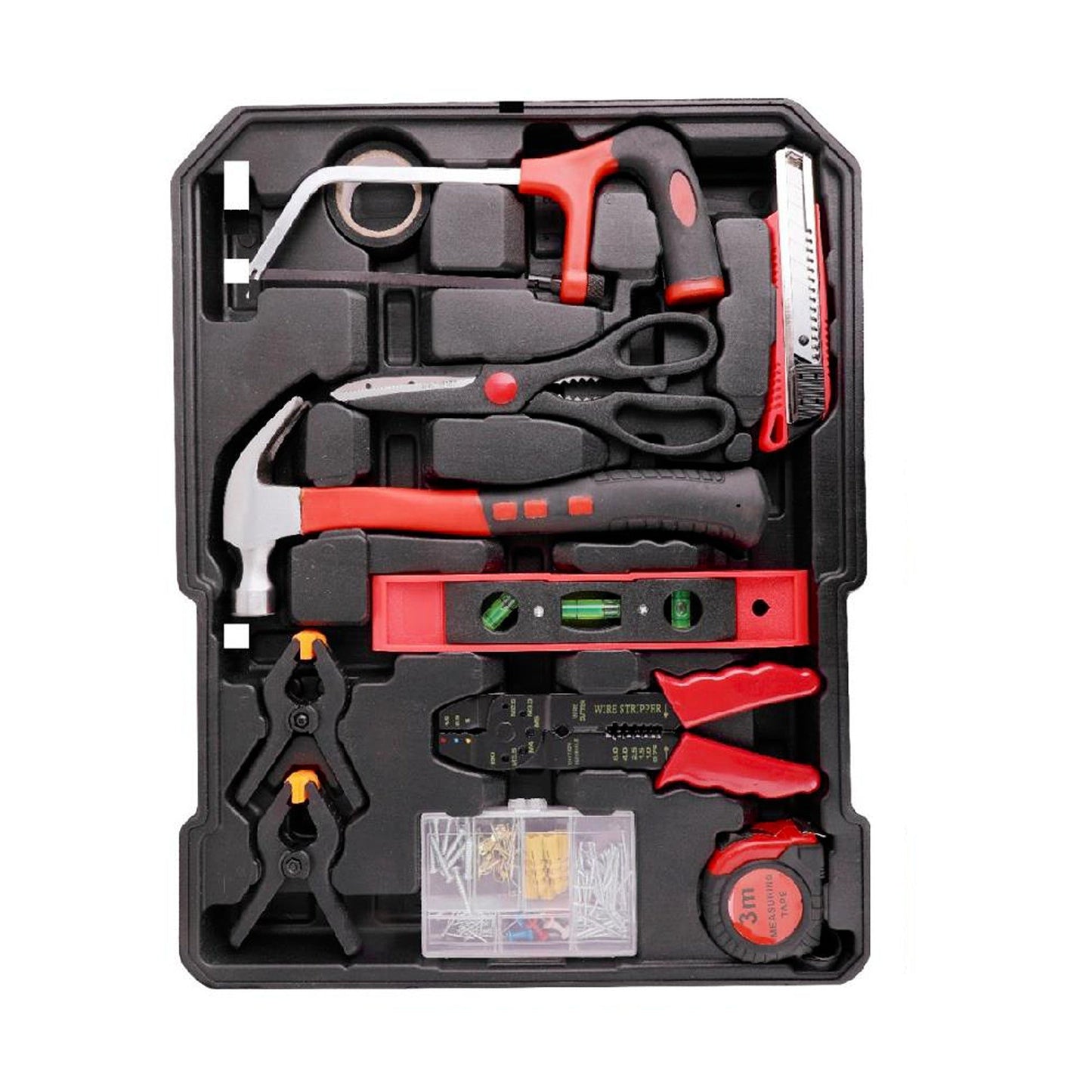 Mechanic DIY Toolbox with 1375 Pieces Portable Rolling Case Trolley Set