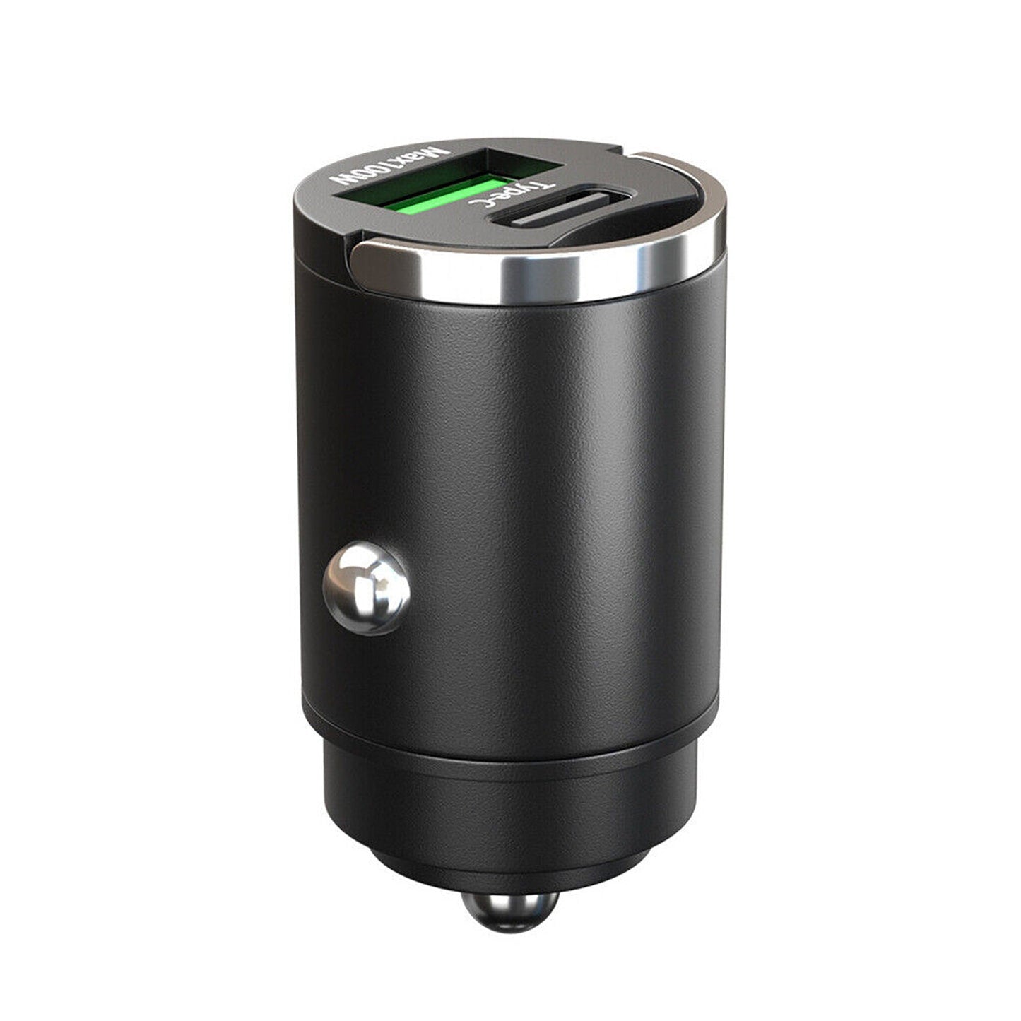 Dual Port Car Phone Charger Fast Type-C and USB QC3.0