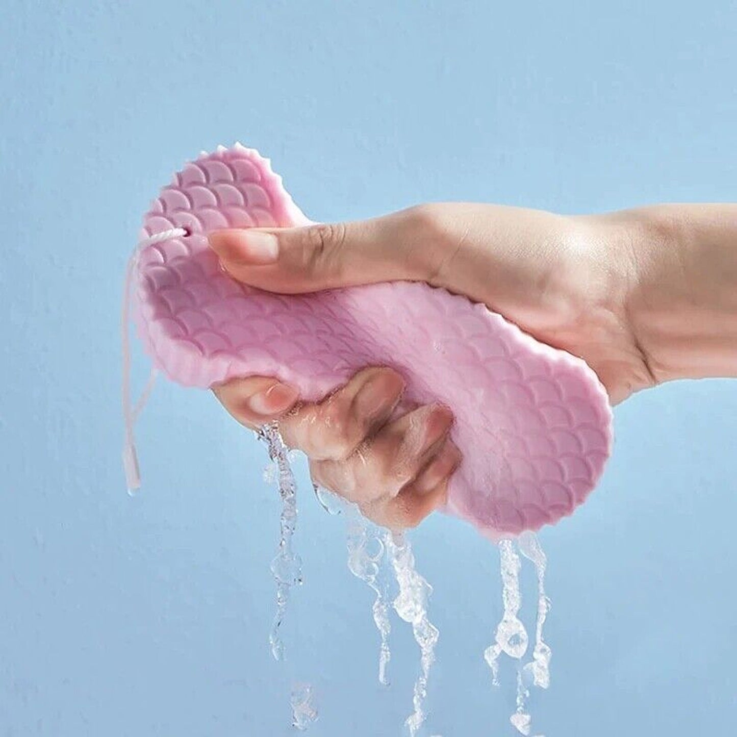 Super Soft Exfoliating Bath and Body Shower Sponge with Hook