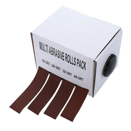 Metalwork Sandpaper Roll with Handy Dispenser Emery Cloth Kit