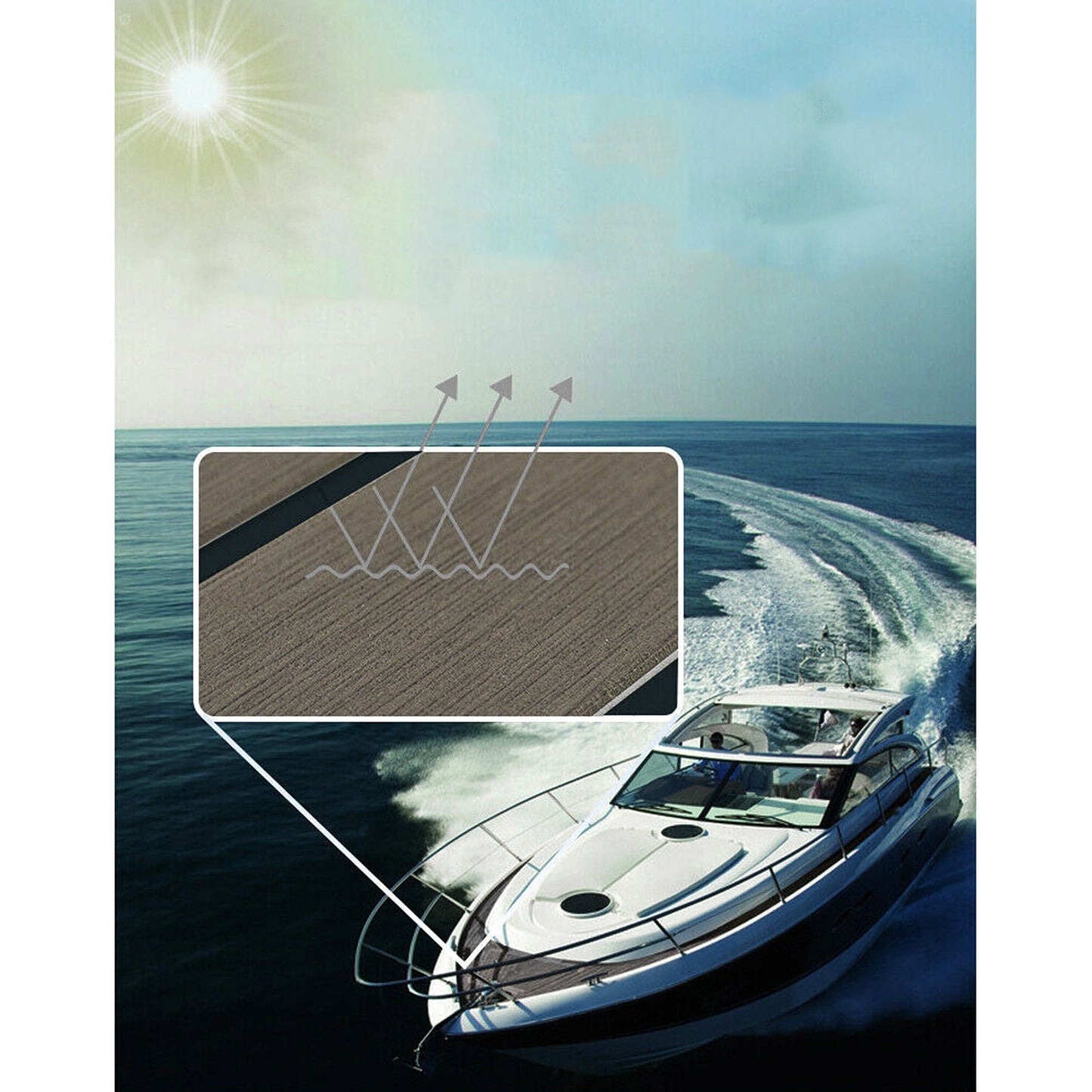 Charcoal Grey EVA Foam Boat Decking Marine Flooring Mat Anti-Slip