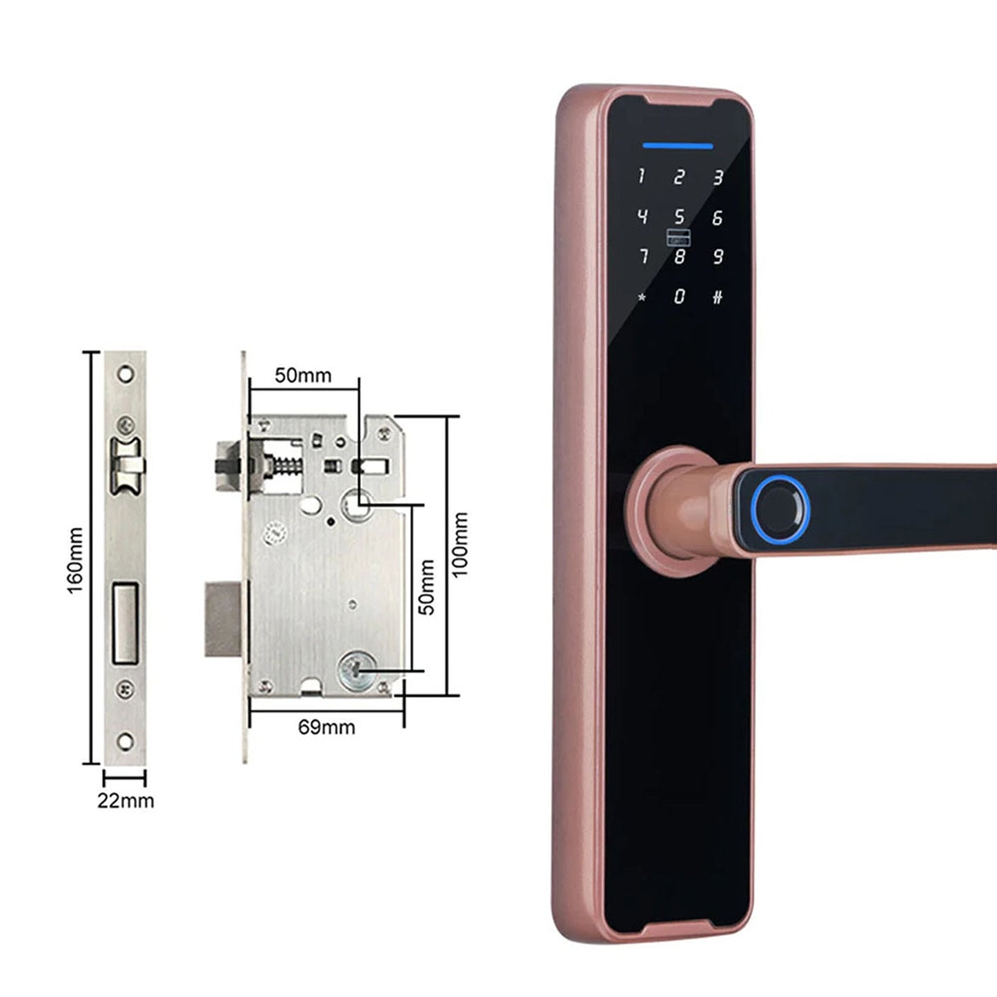 WiFi Enabled Smart Digital Door Lock with Fingerprint Access