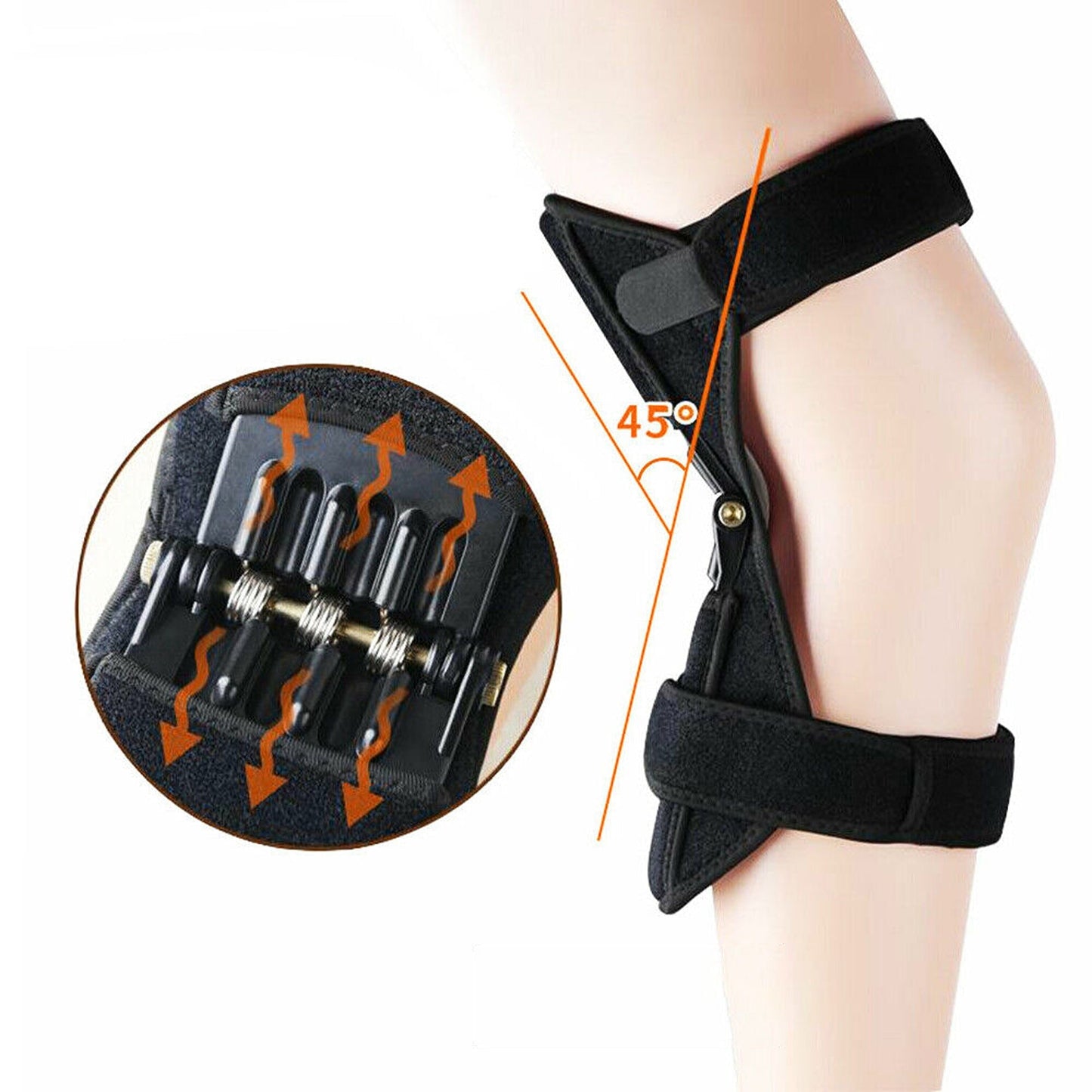 Power Spring Knee Pads Brace Leg Lift Support Rebound Stabilizer Joint