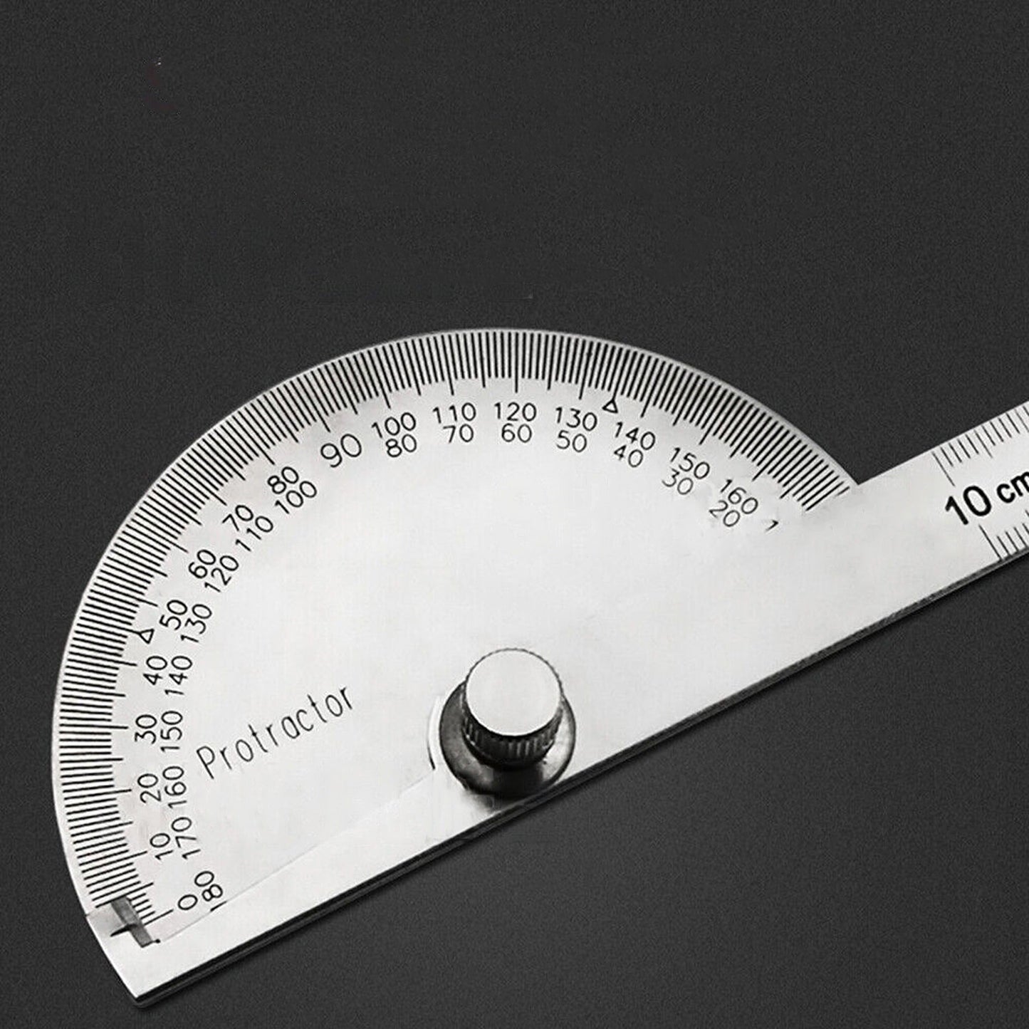Protractor Angle Finder with Arm Measuring Ruler Stainless Steel Tool