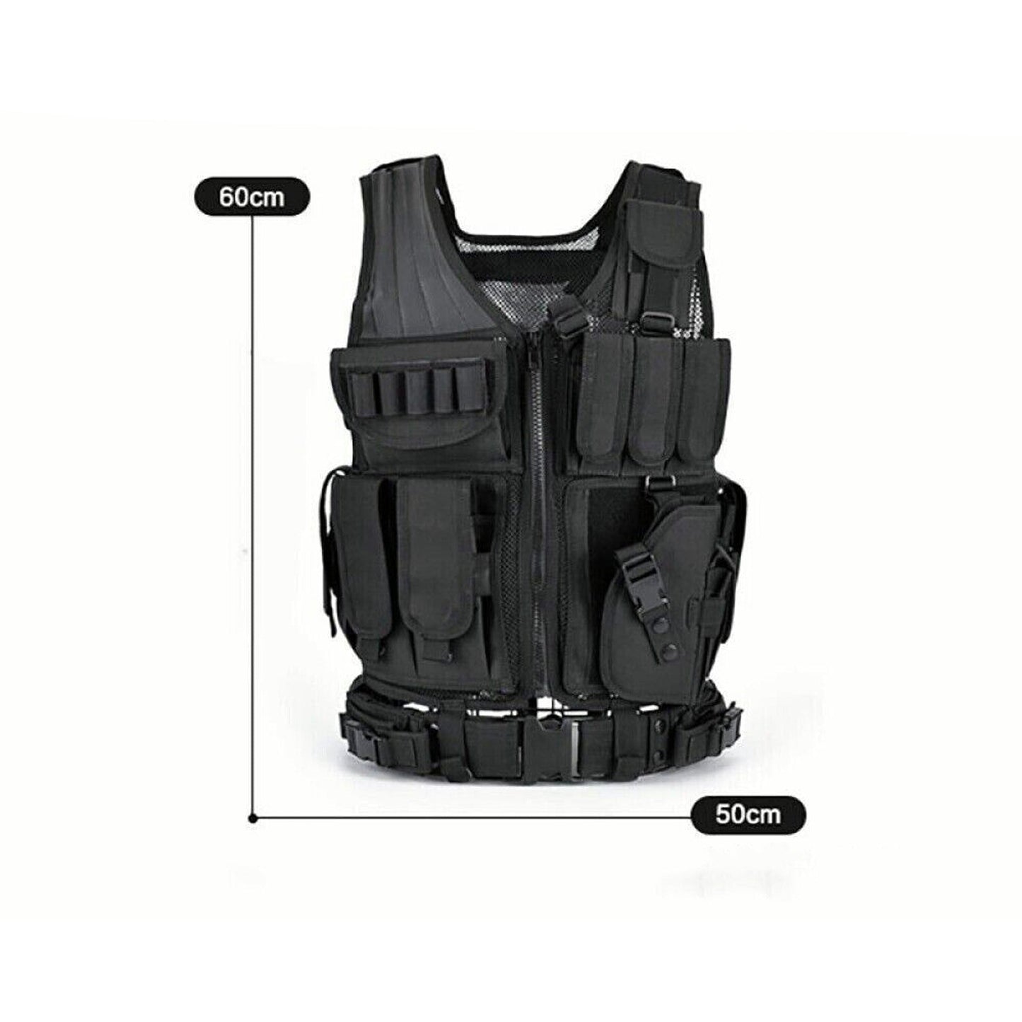 Combat Armor Plate Carrier Vest Molle Paintball Army Gear