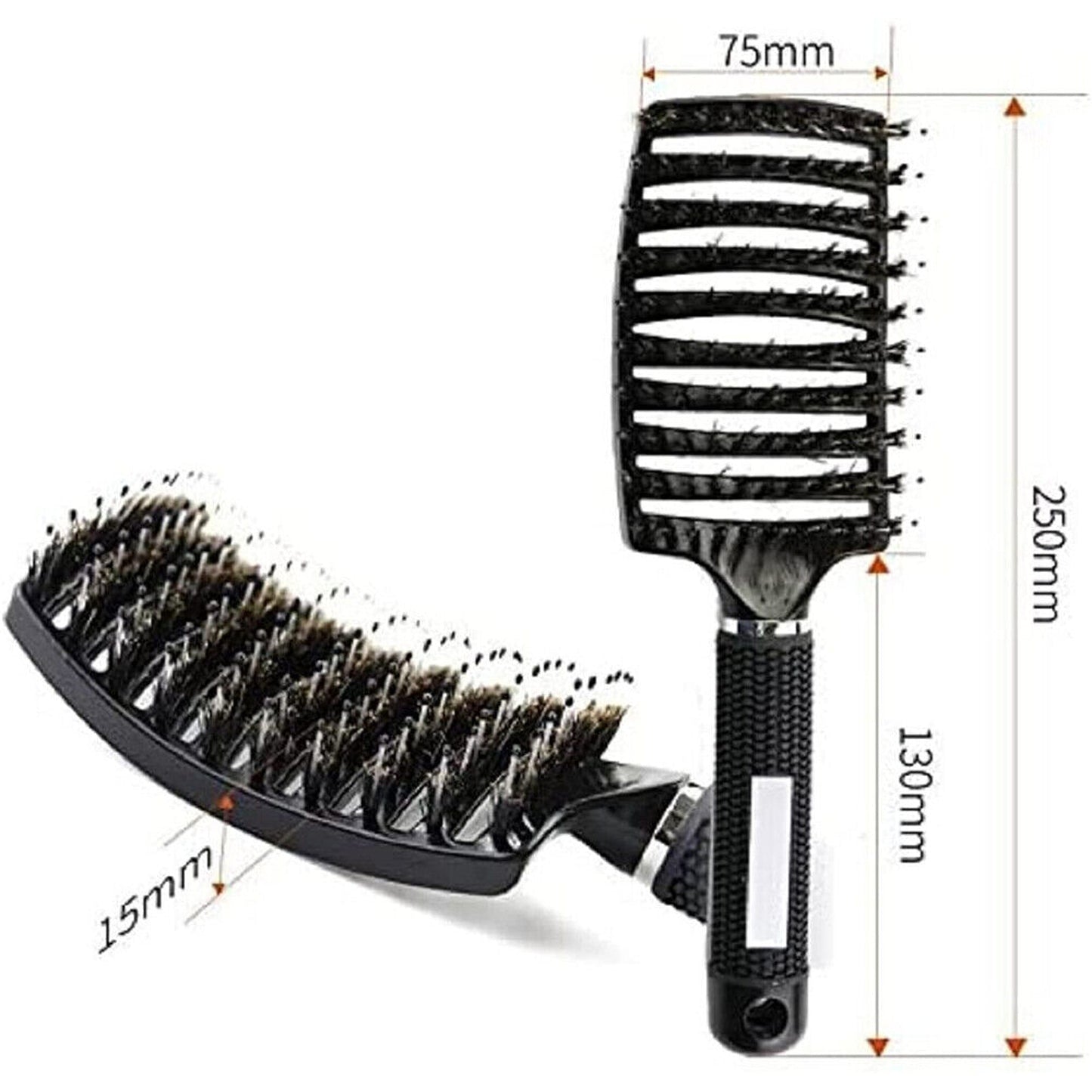 1pc Nylon Bristle Detangling Hairbrush Scalp Massage Hair Comb for Men and Women