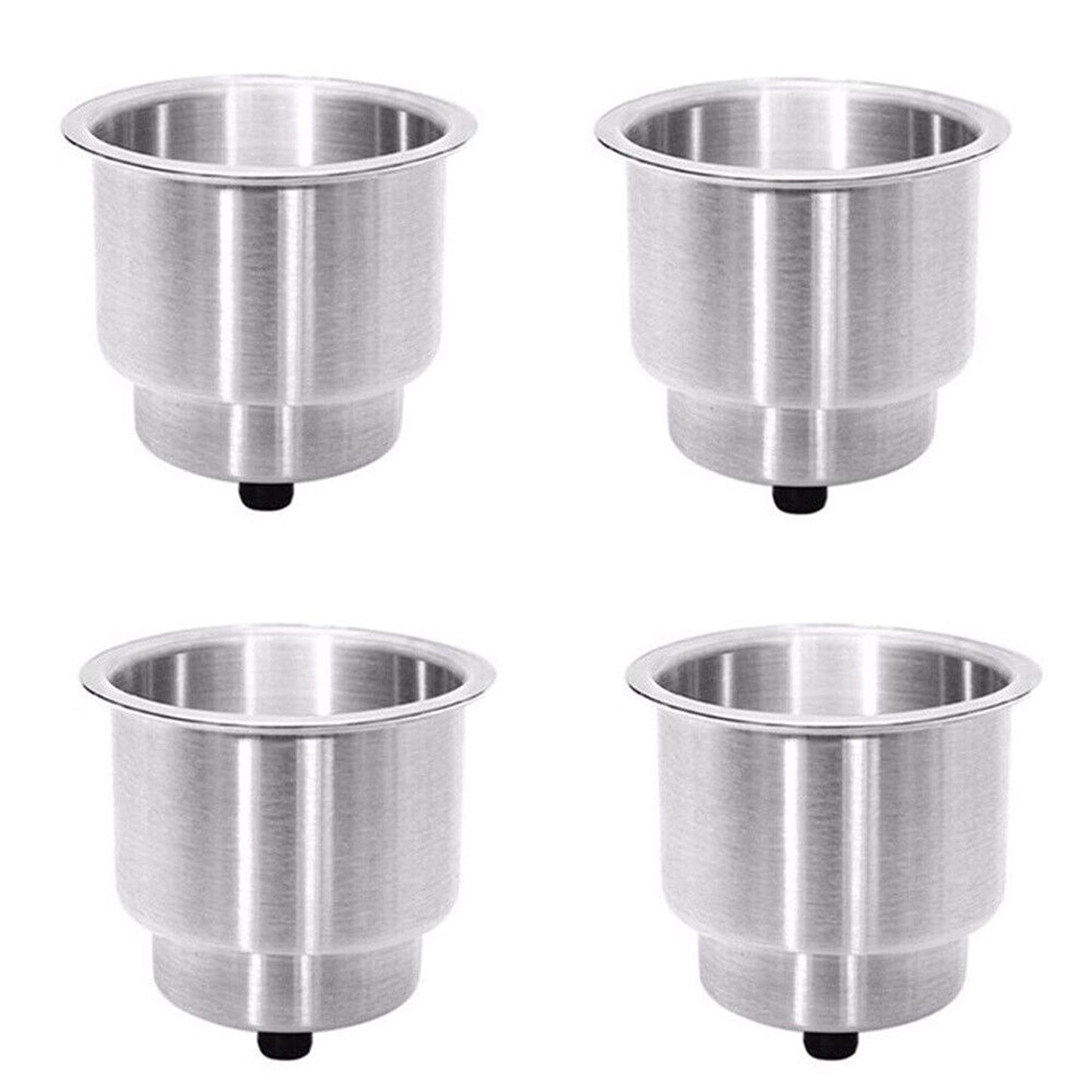 4pcs Stainless Steel Universal Drink Cup Holder Insert for Boats RVs Trucks