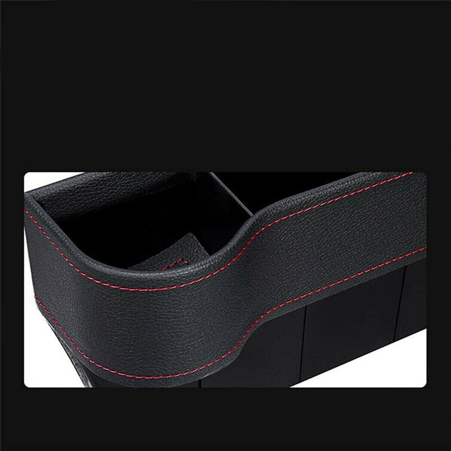 2pcs Console Side Car Seat Storage Box with Coin and Phone Pocket