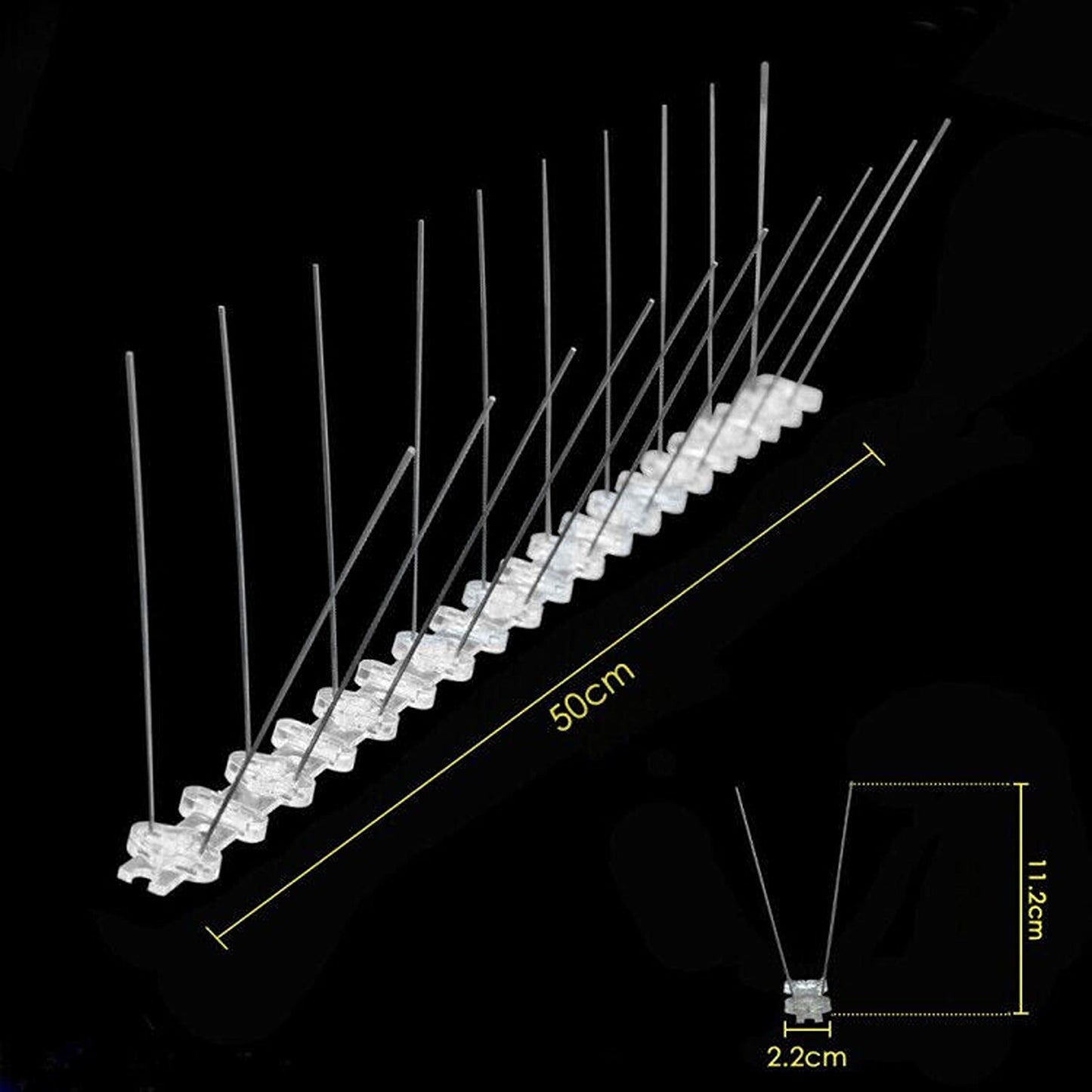 10 Pack Cat Mouse and Bird Spike Fence Deterrent Control