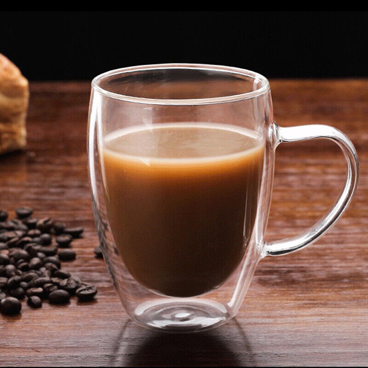Double Layer Insulated Glass Coffee Mug for Espresso Wine and Beer