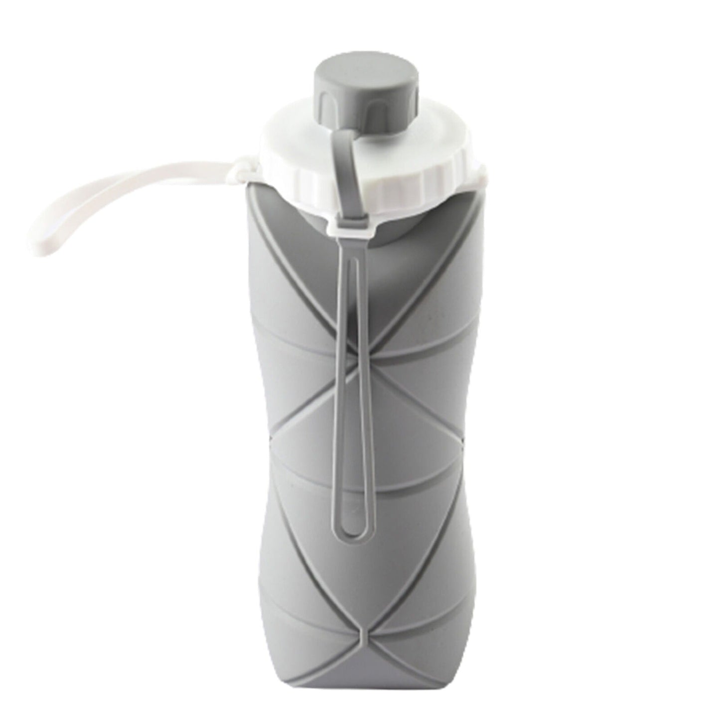 Leak-proof Folding Silicone Sports Bottle Portable Water Container 600ml